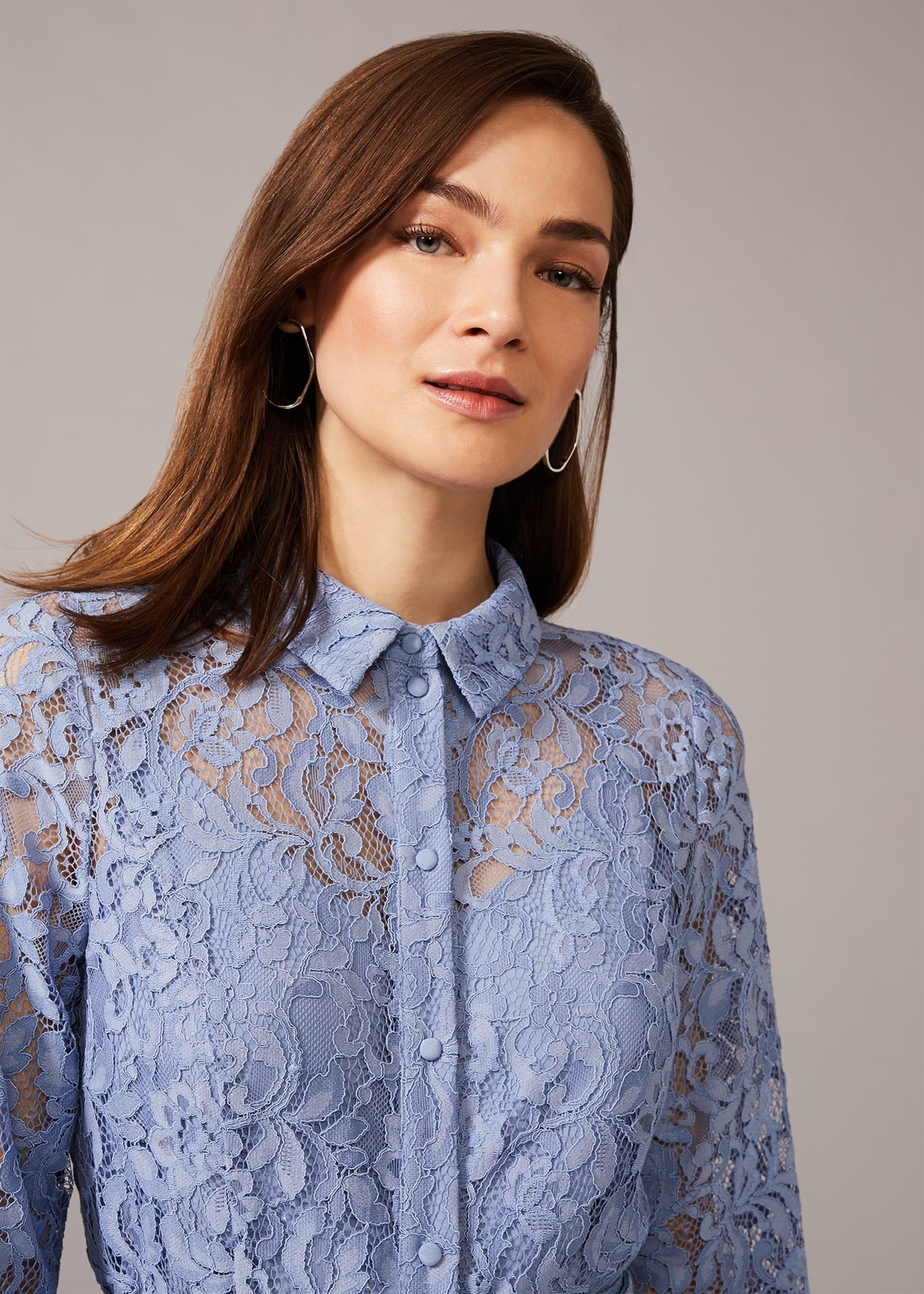 Autumn Lace Belted Dress