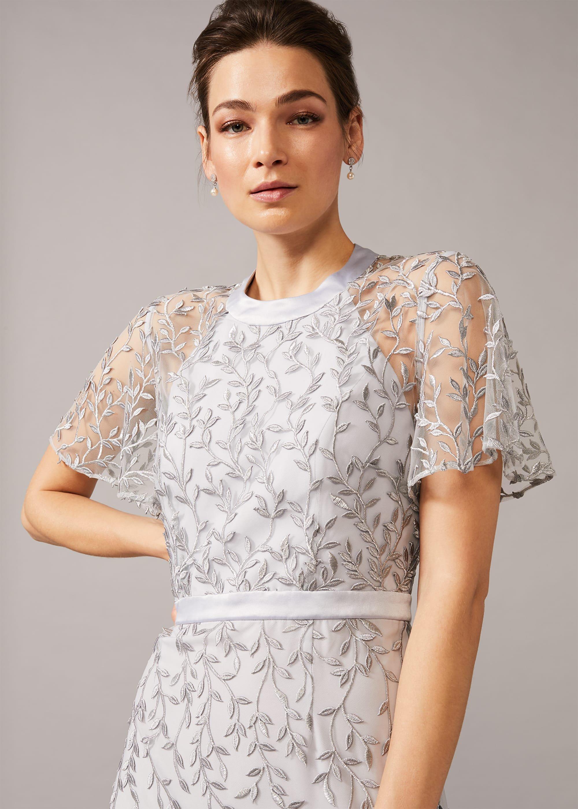 Elsbeth Trailing Leaf Dress