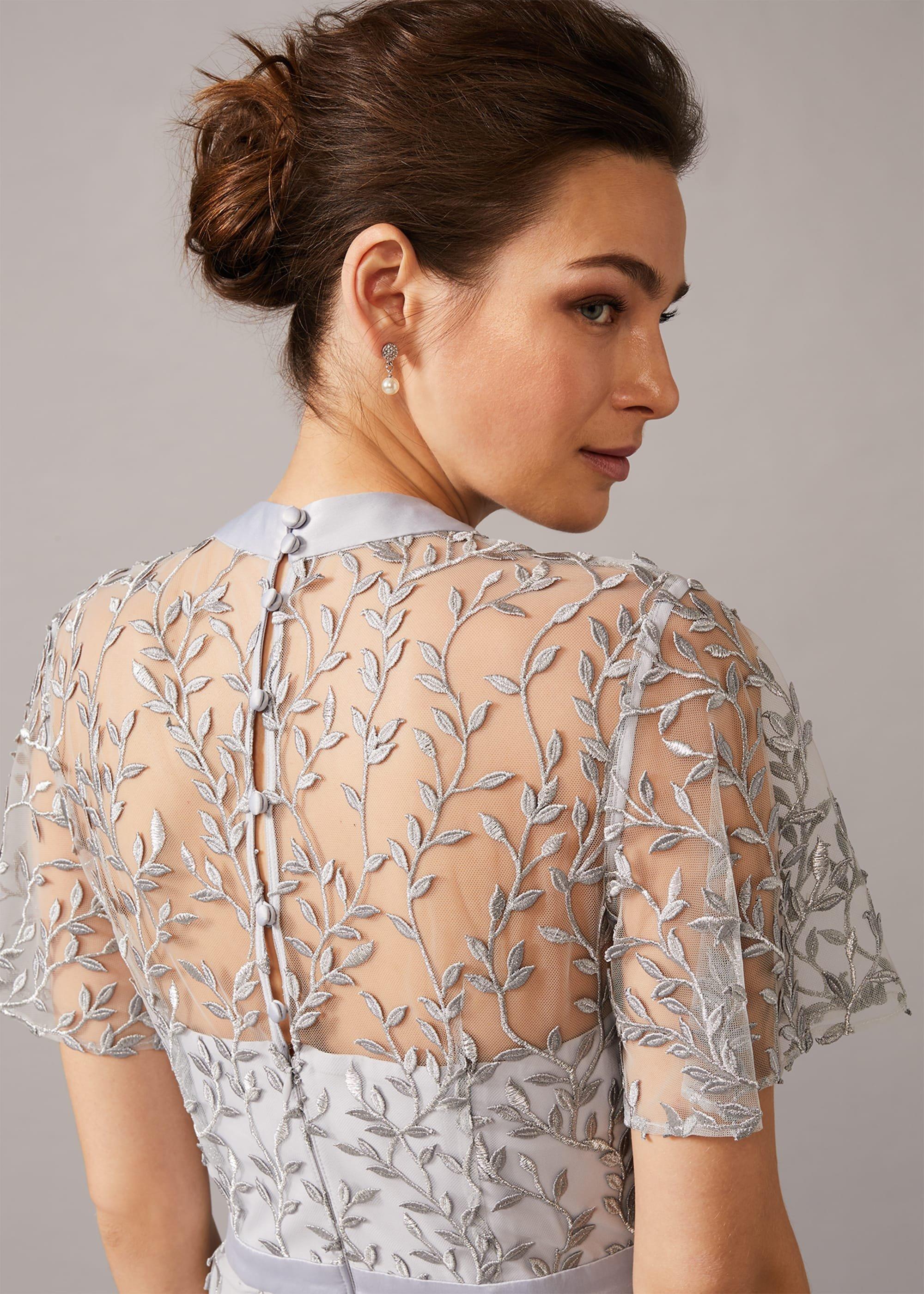 Elsbeth Trailing Leaf Dress