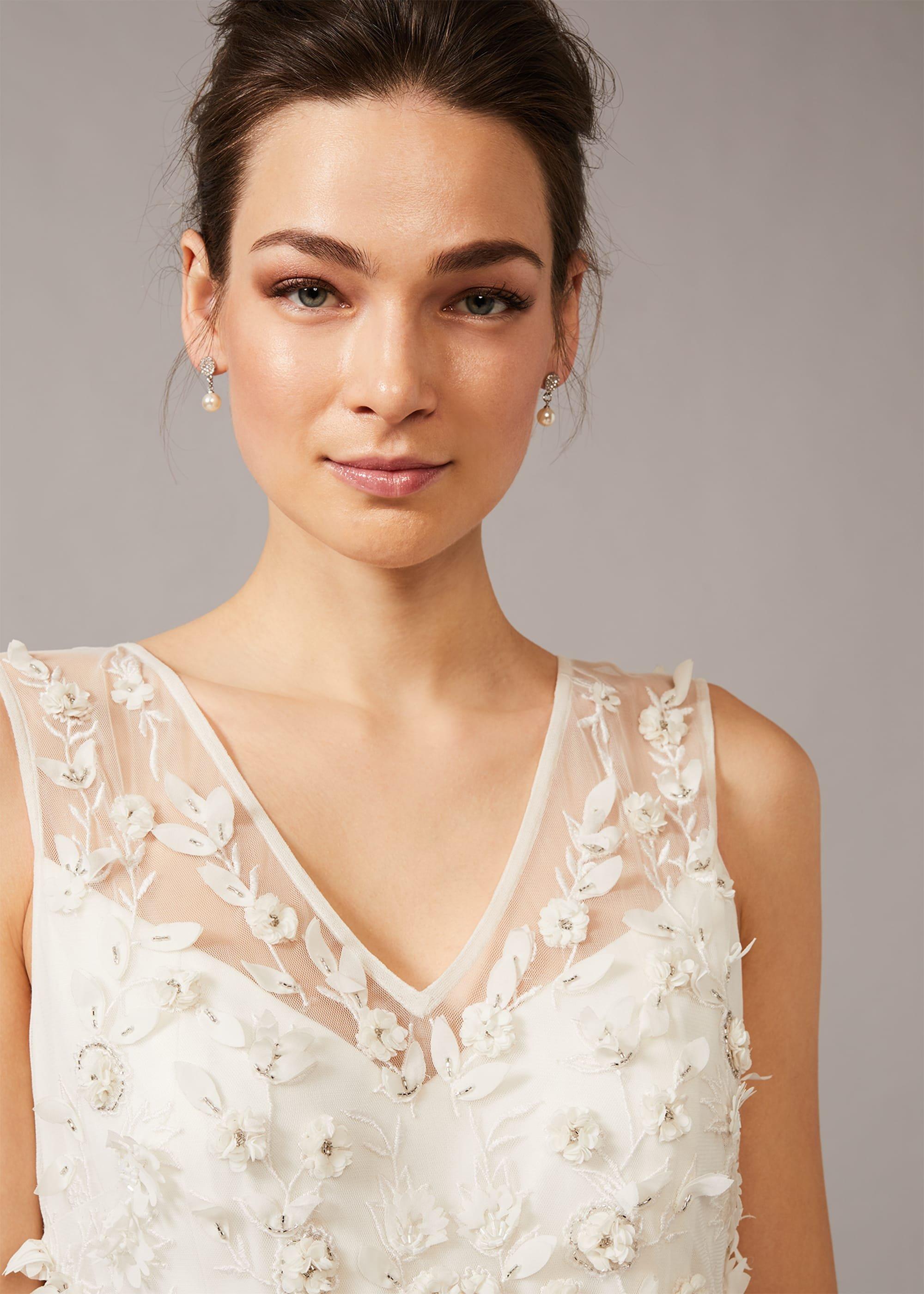Frida Floral Applique Wedding Dress