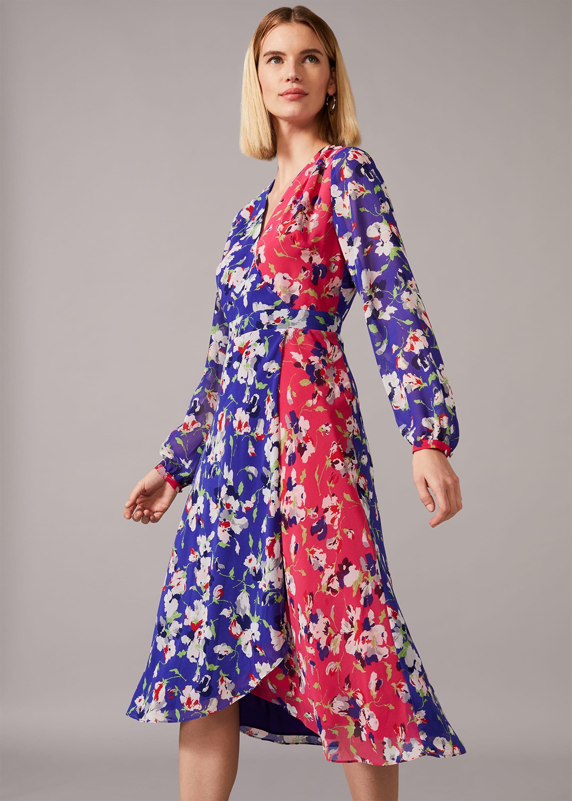 Claudette Patched Floral Dress