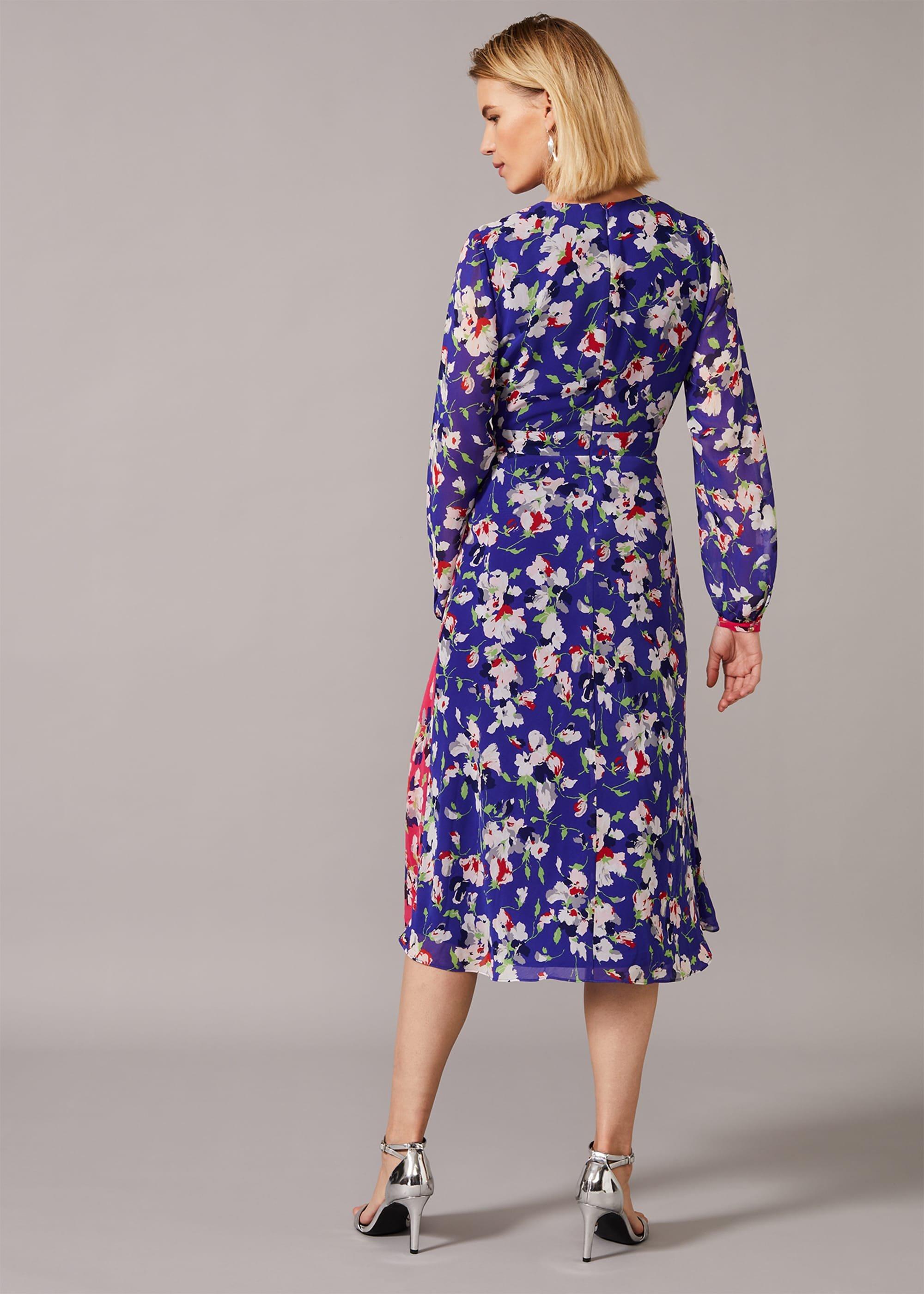 Claudette Patched Floral Dress