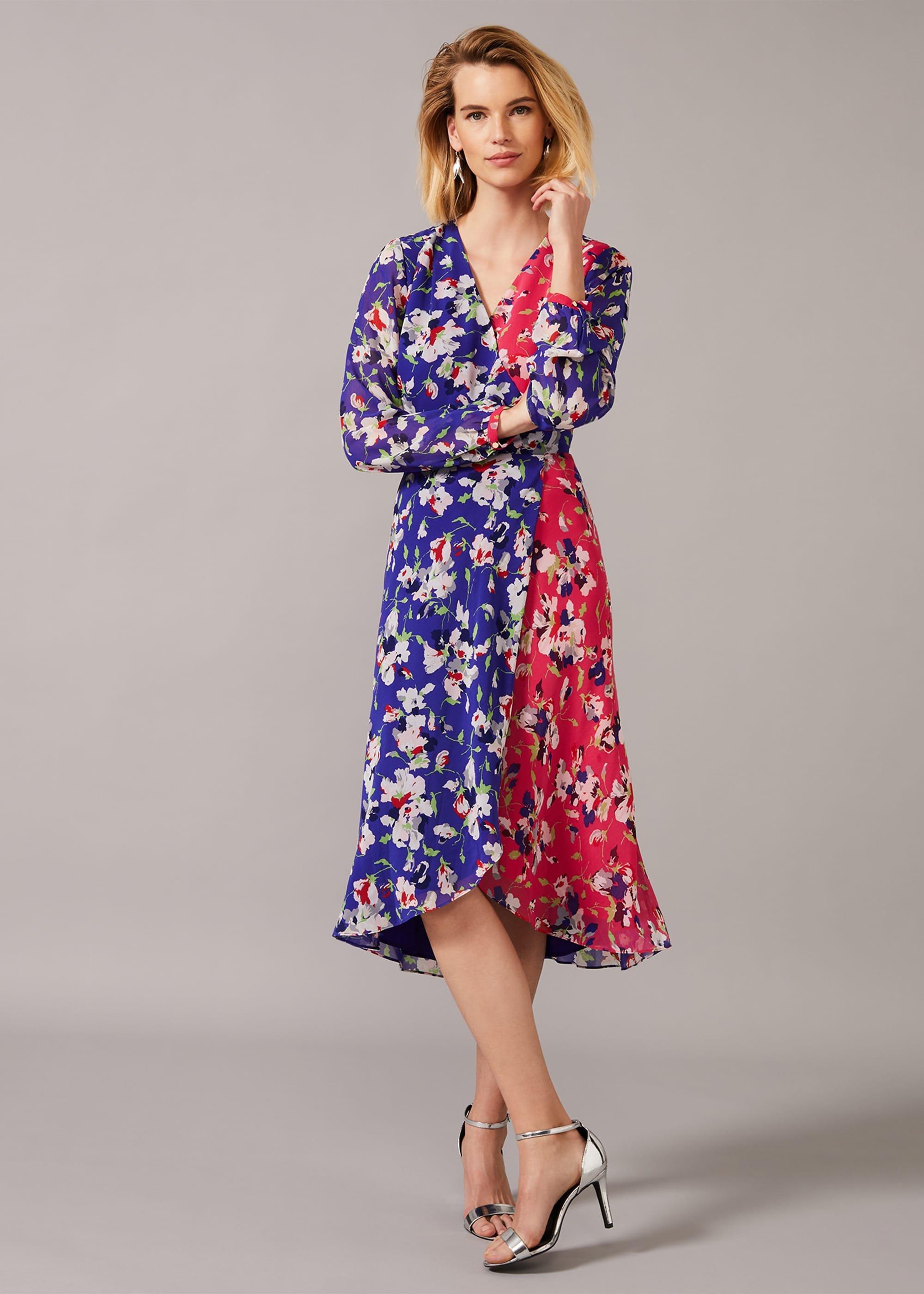 Claudette Patched Floral Dress