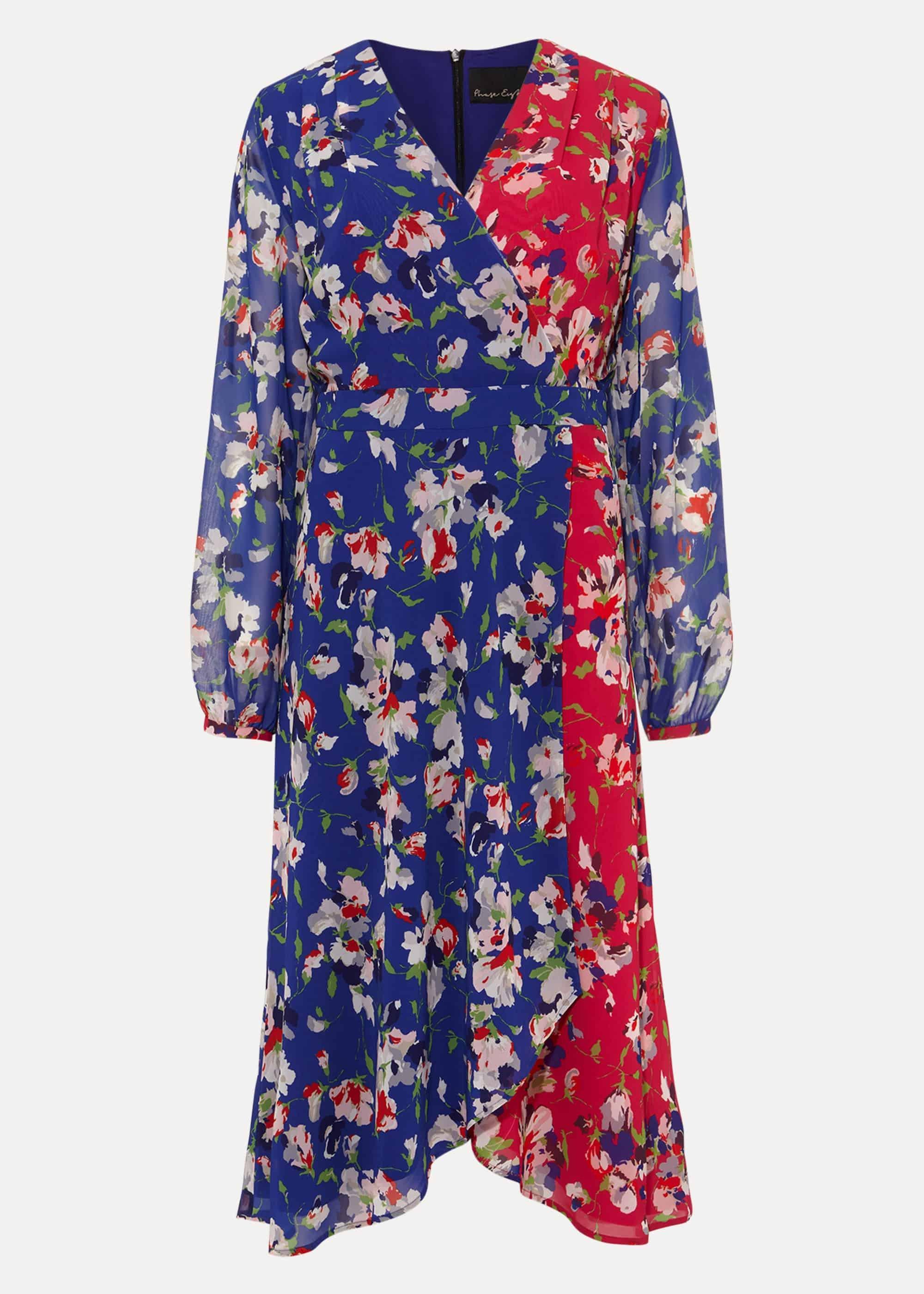 Claudette Patched Floral Dress