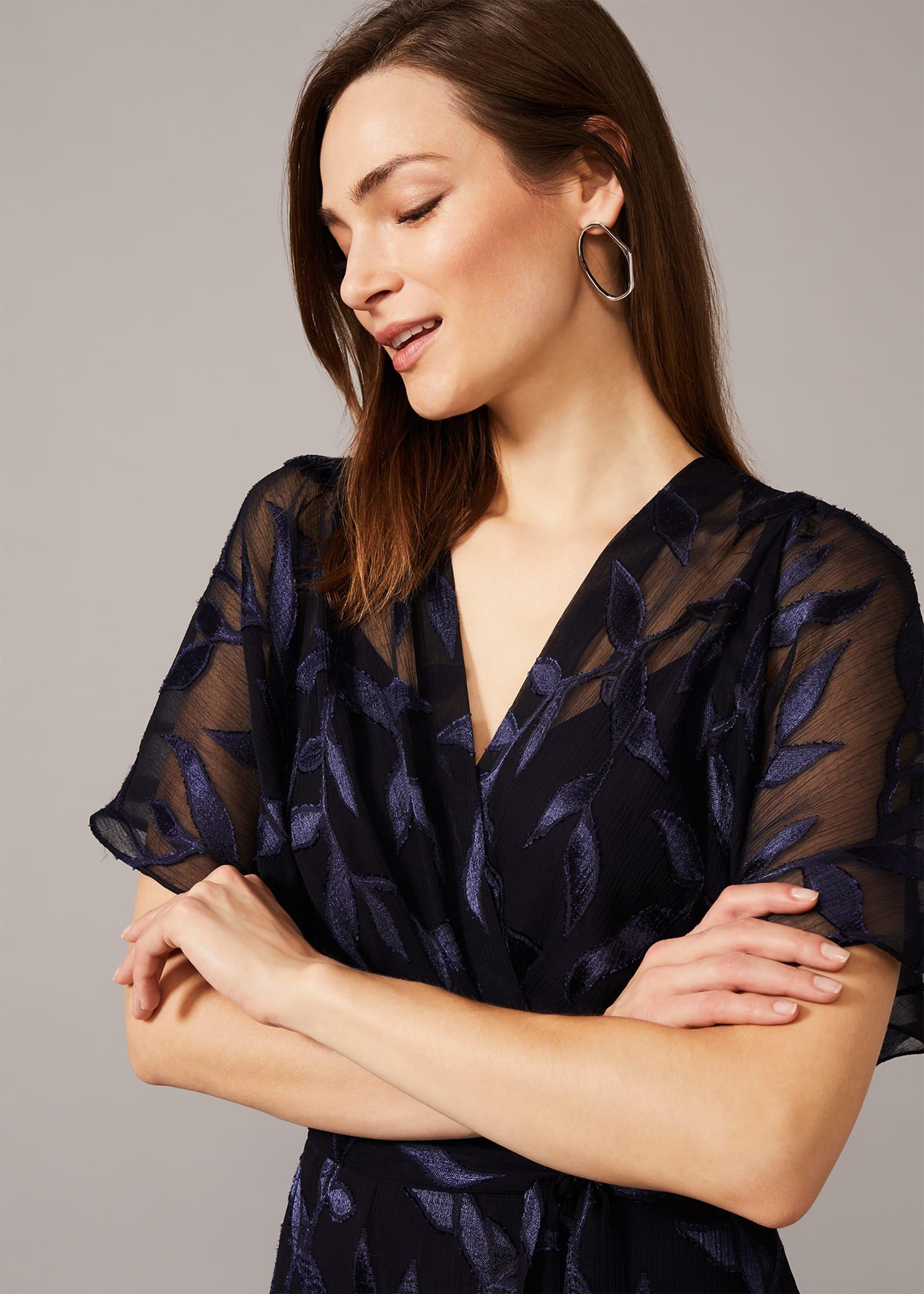 Madden Leaf Burnout Dress
