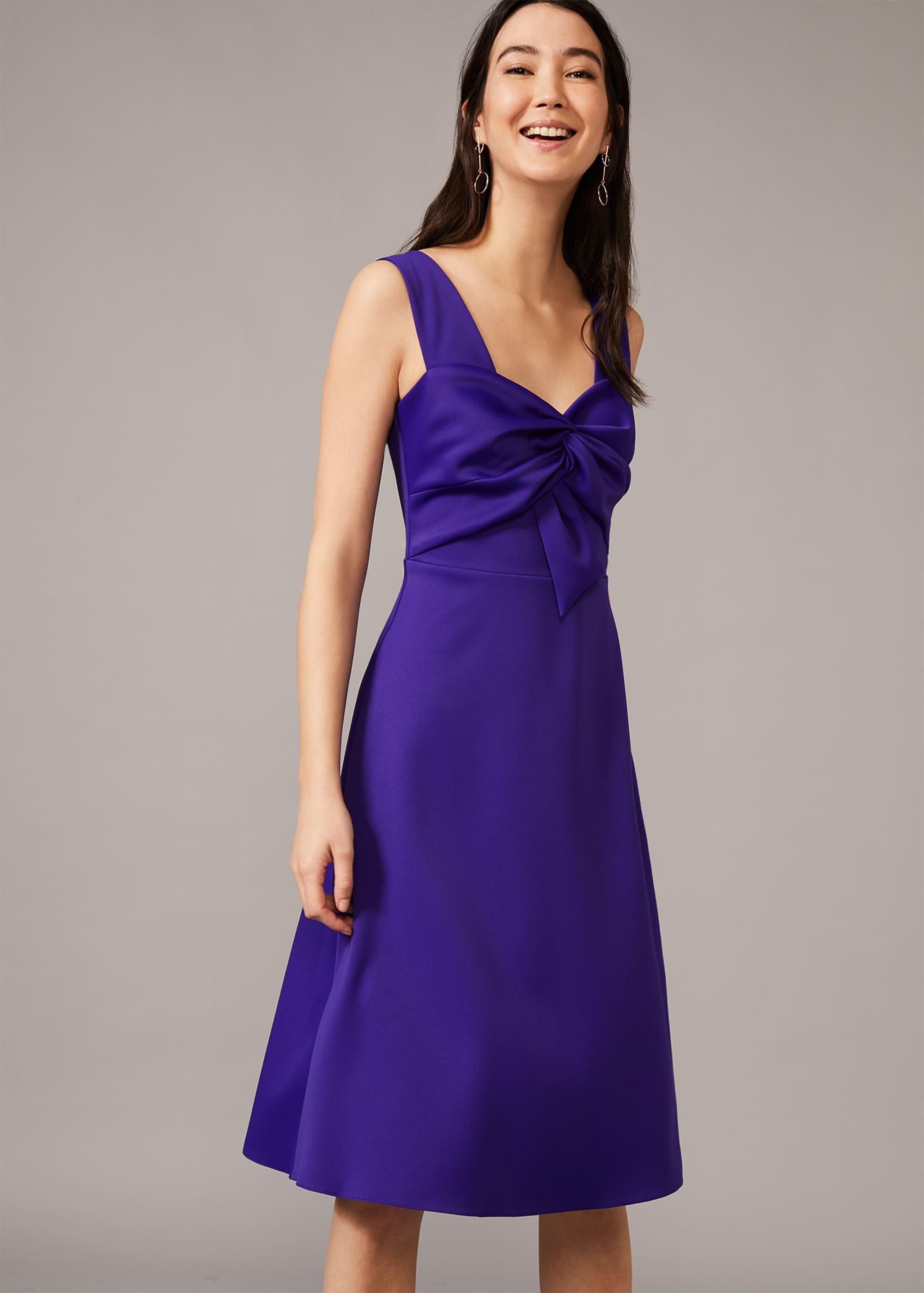 Jadine Bow Fit & Flare Dress