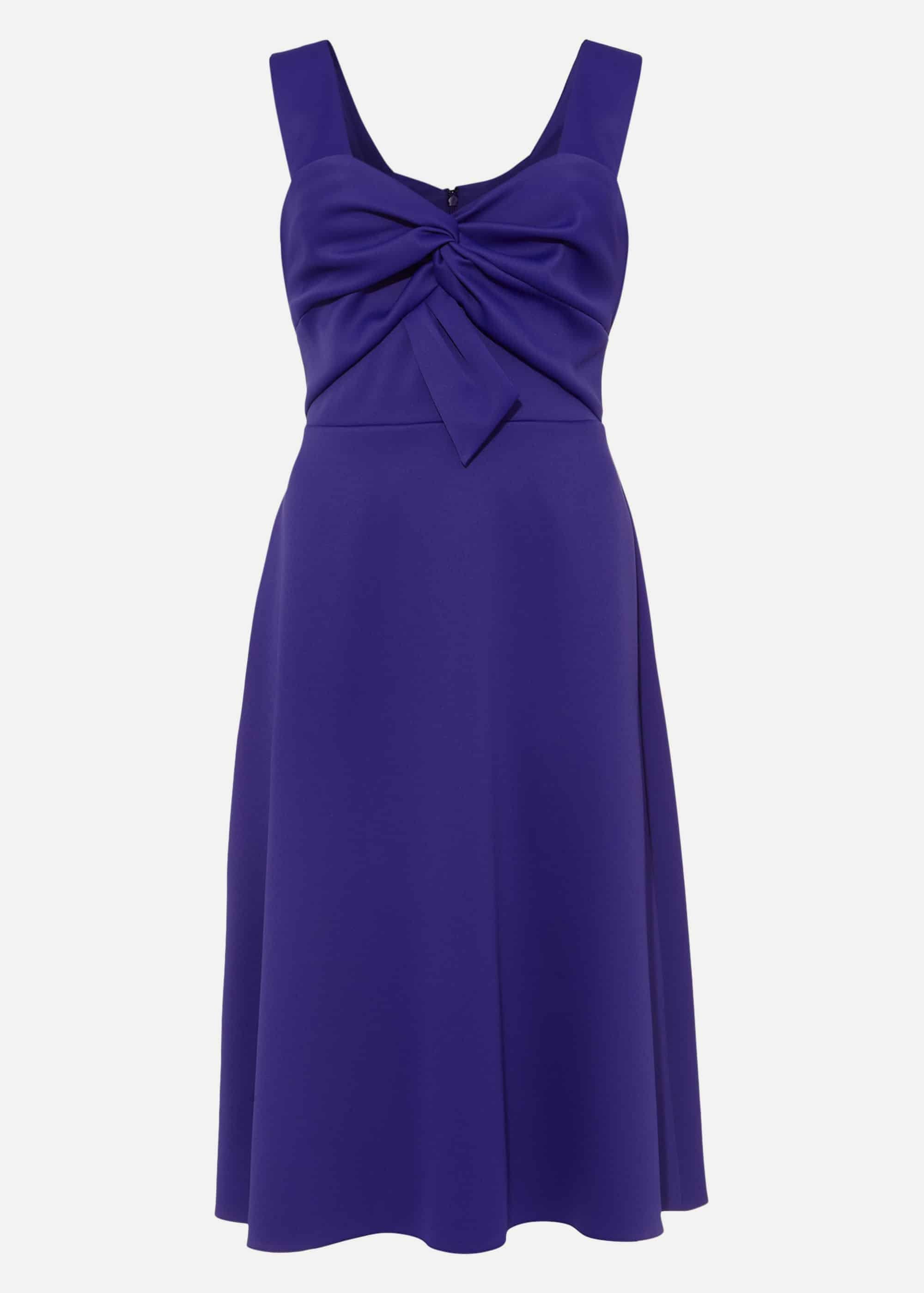 Jadine Bow Fit & Flare Dress