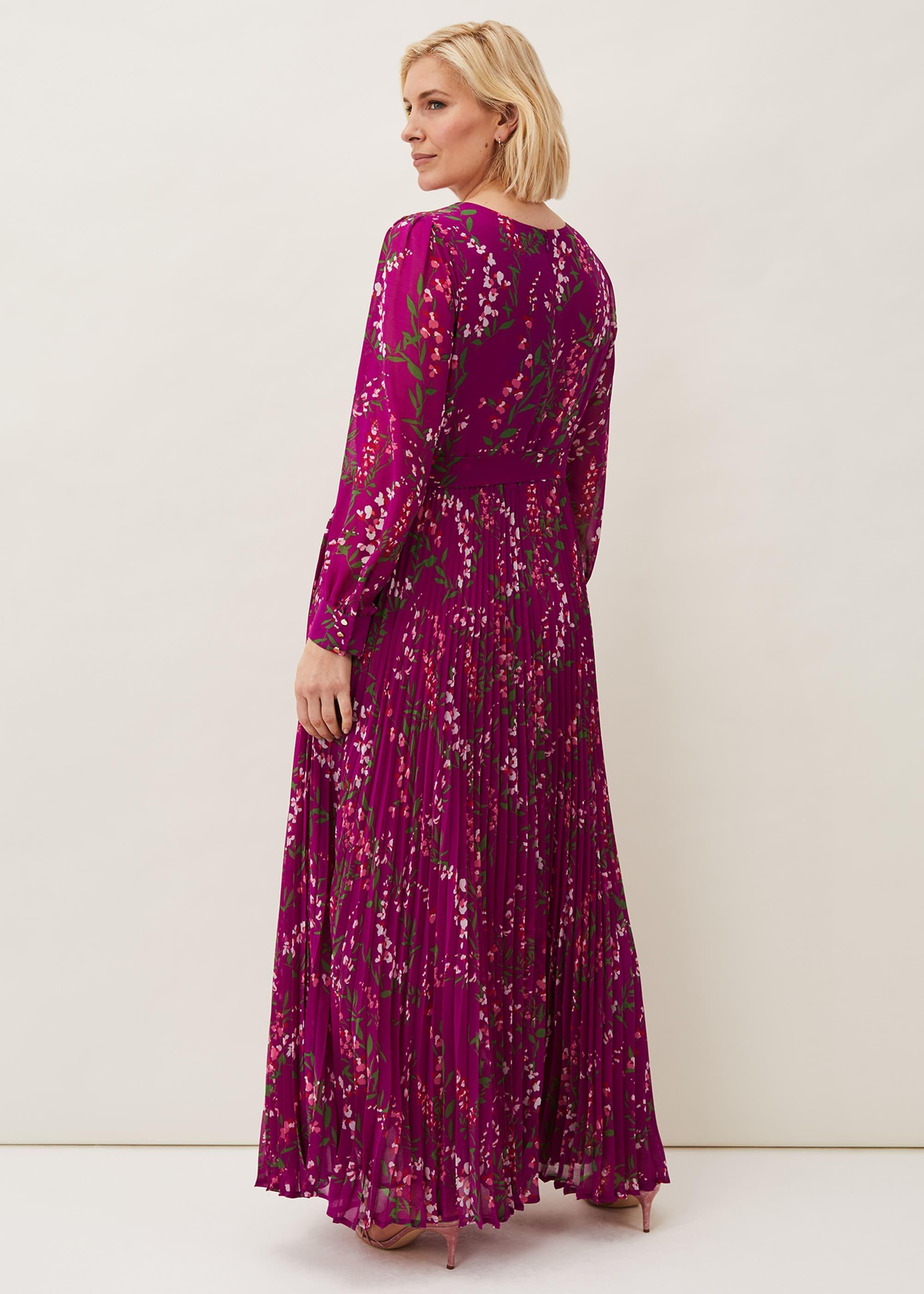 Carmen Pleated Maxi Dress
