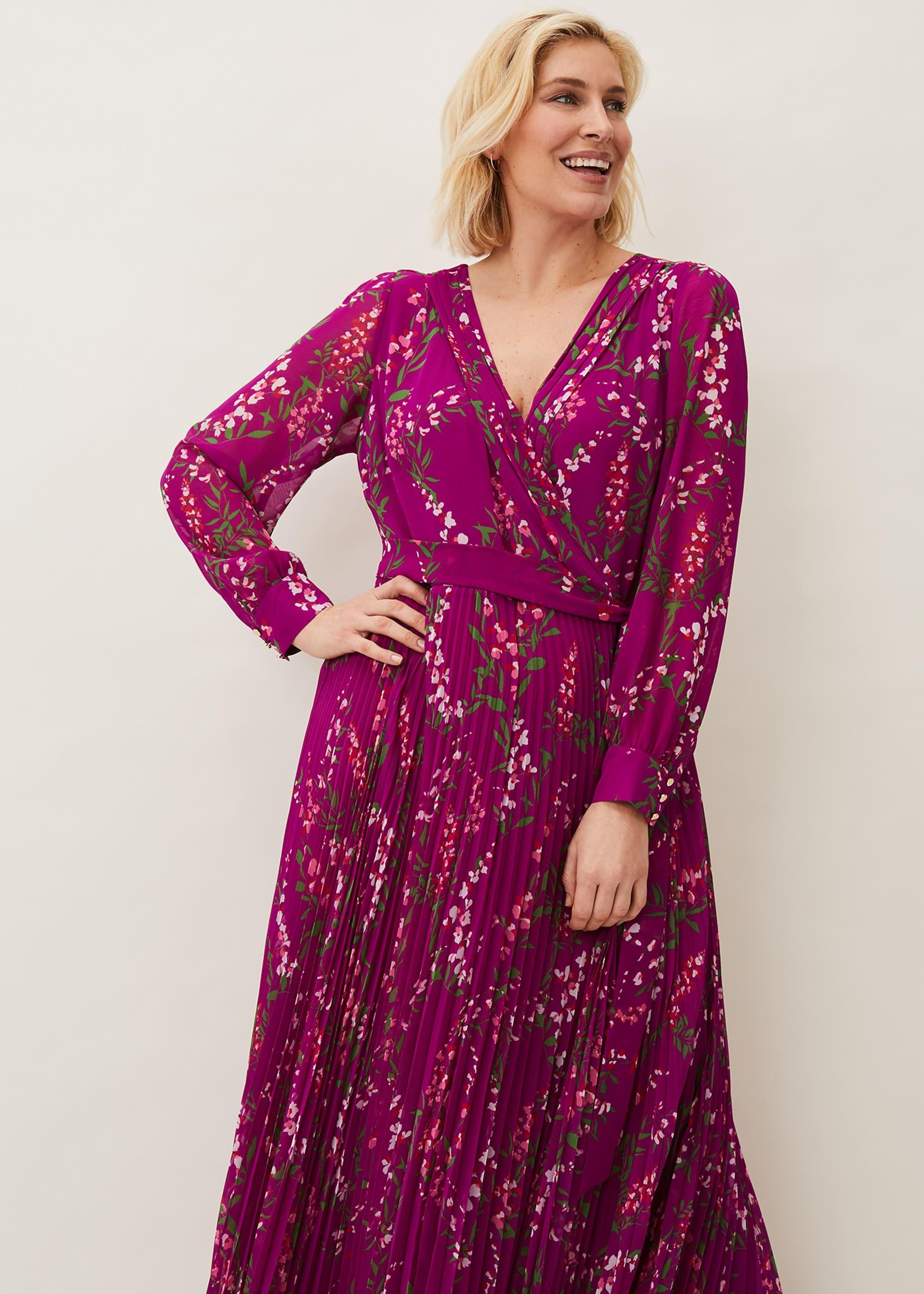Carmen Pleated Maxi Dress