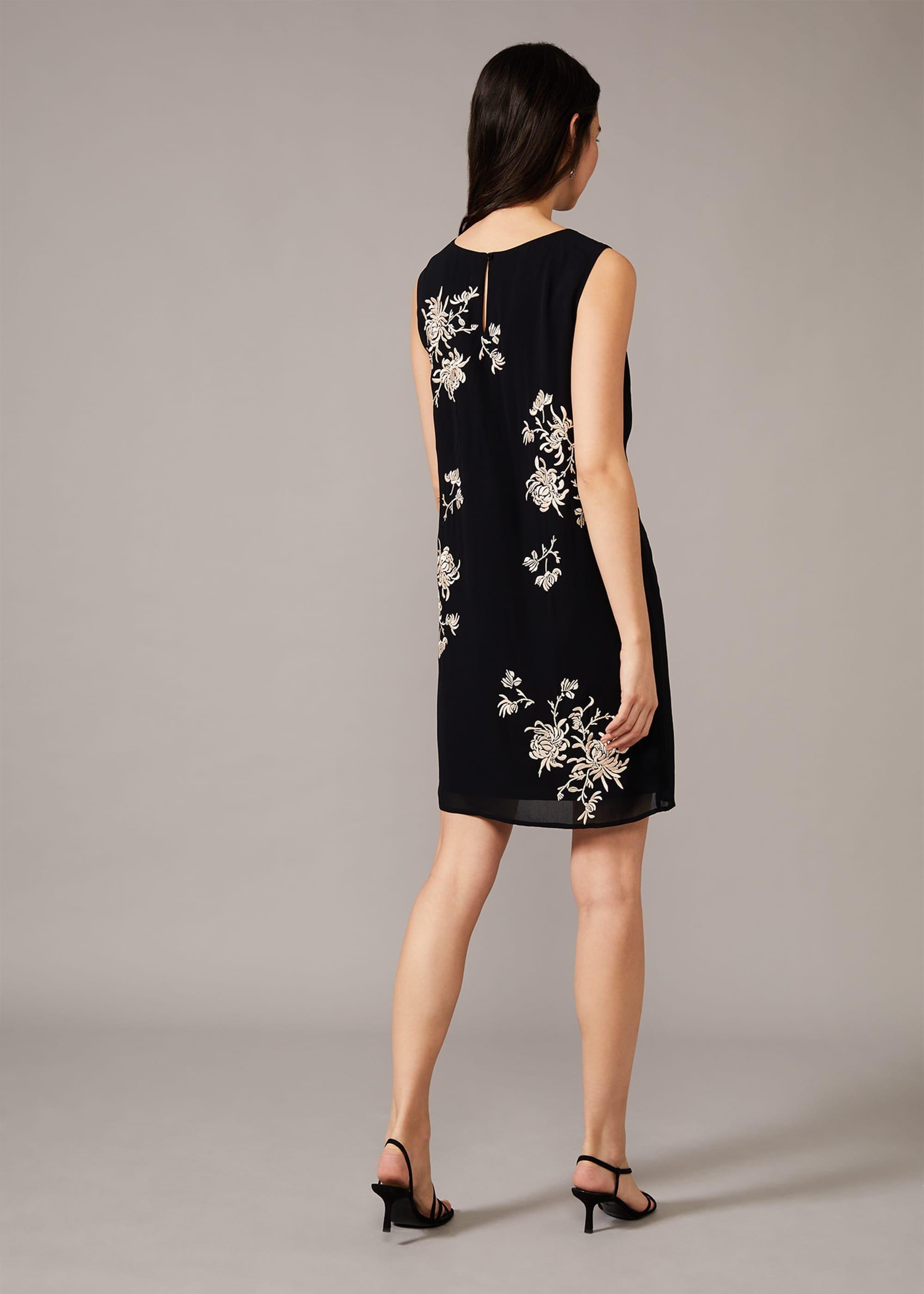 Hina Floral Embroidered Shift Dress