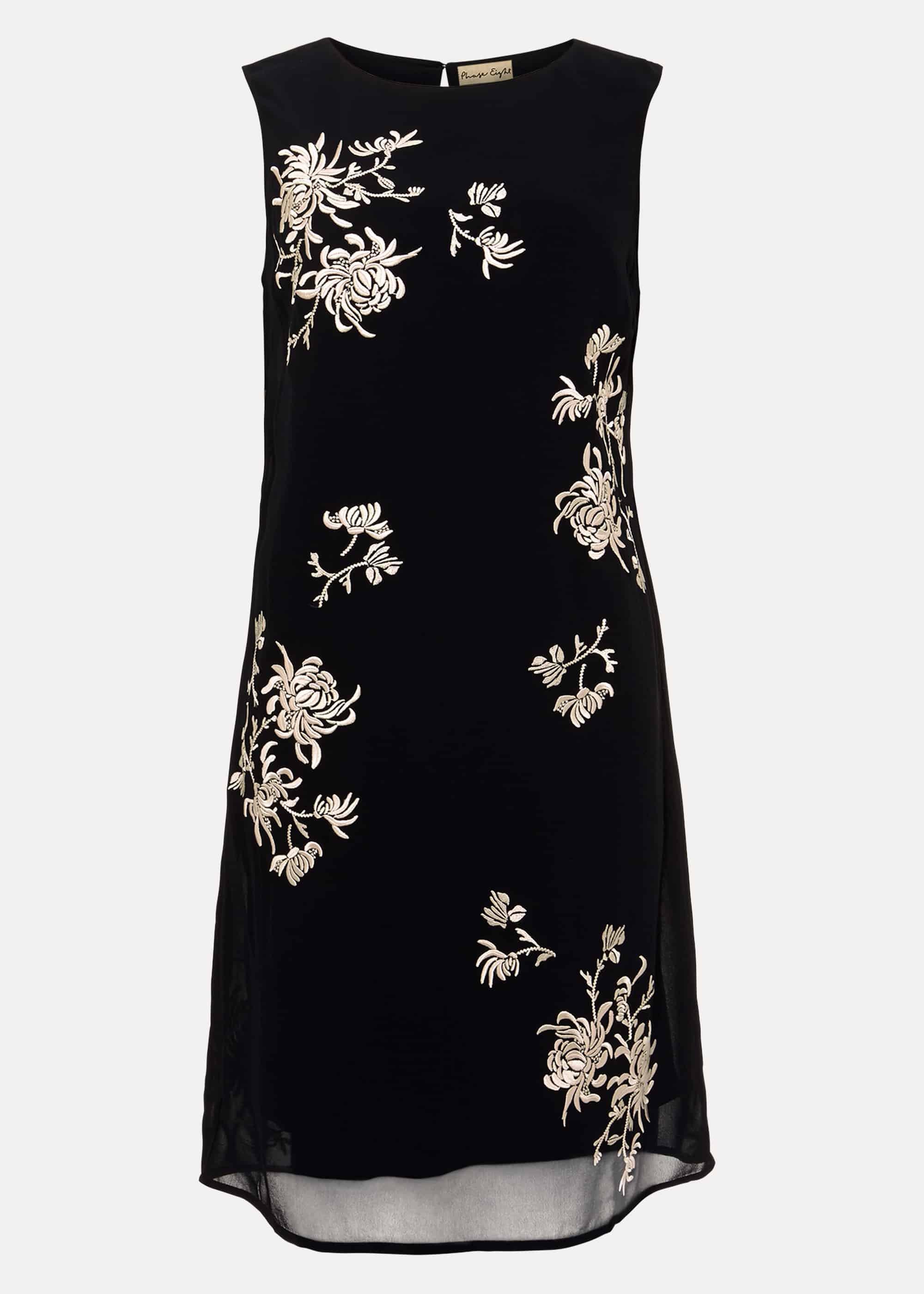 Hina Floral Embroidered Shift Dress