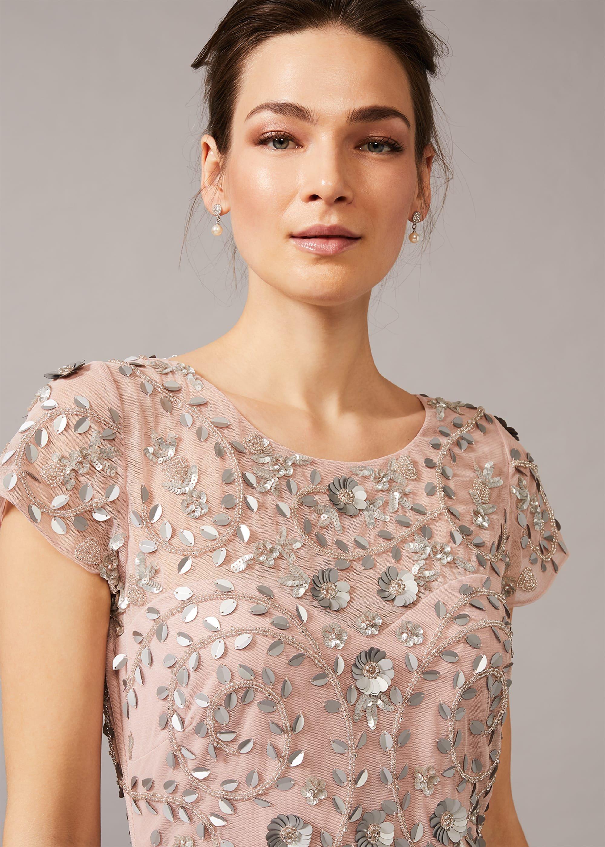 Celia Embellished Tulle Dress