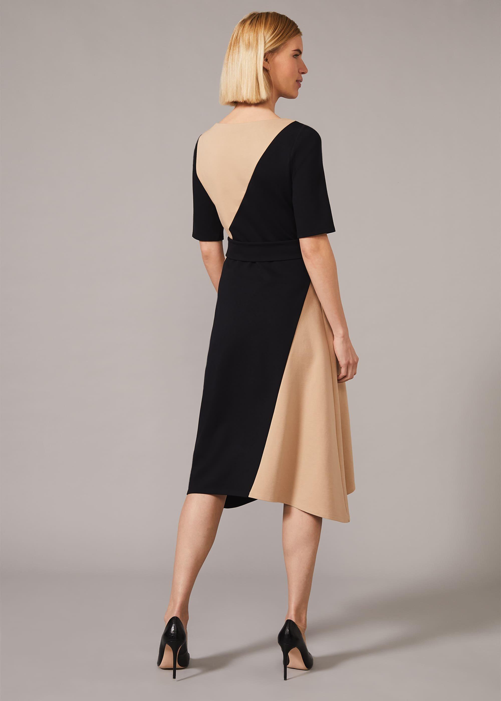 Adalia Colourblock Ponte Swing Dress