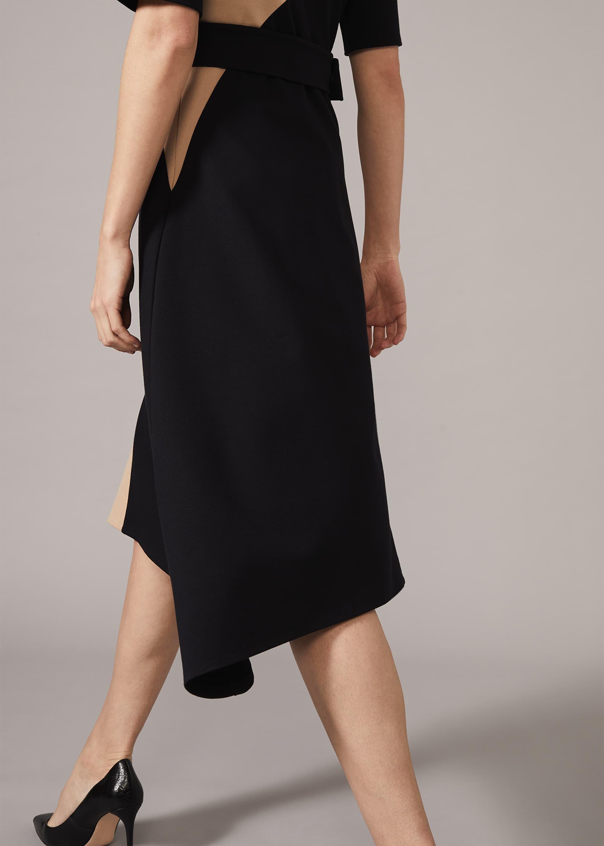 Adalia Colourblock Ponte Swing Dress