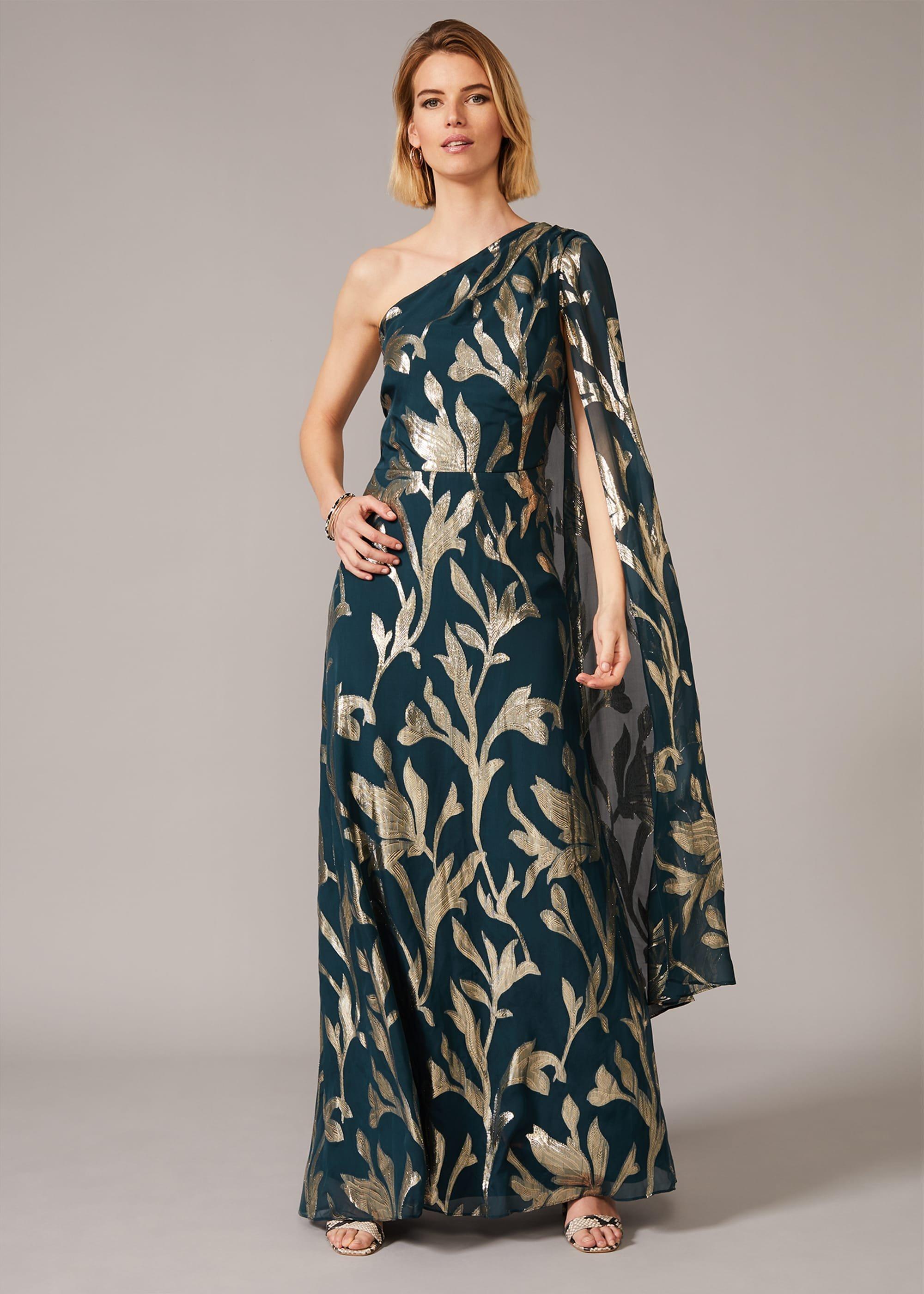 Kiara Shimmer Drape Dress
