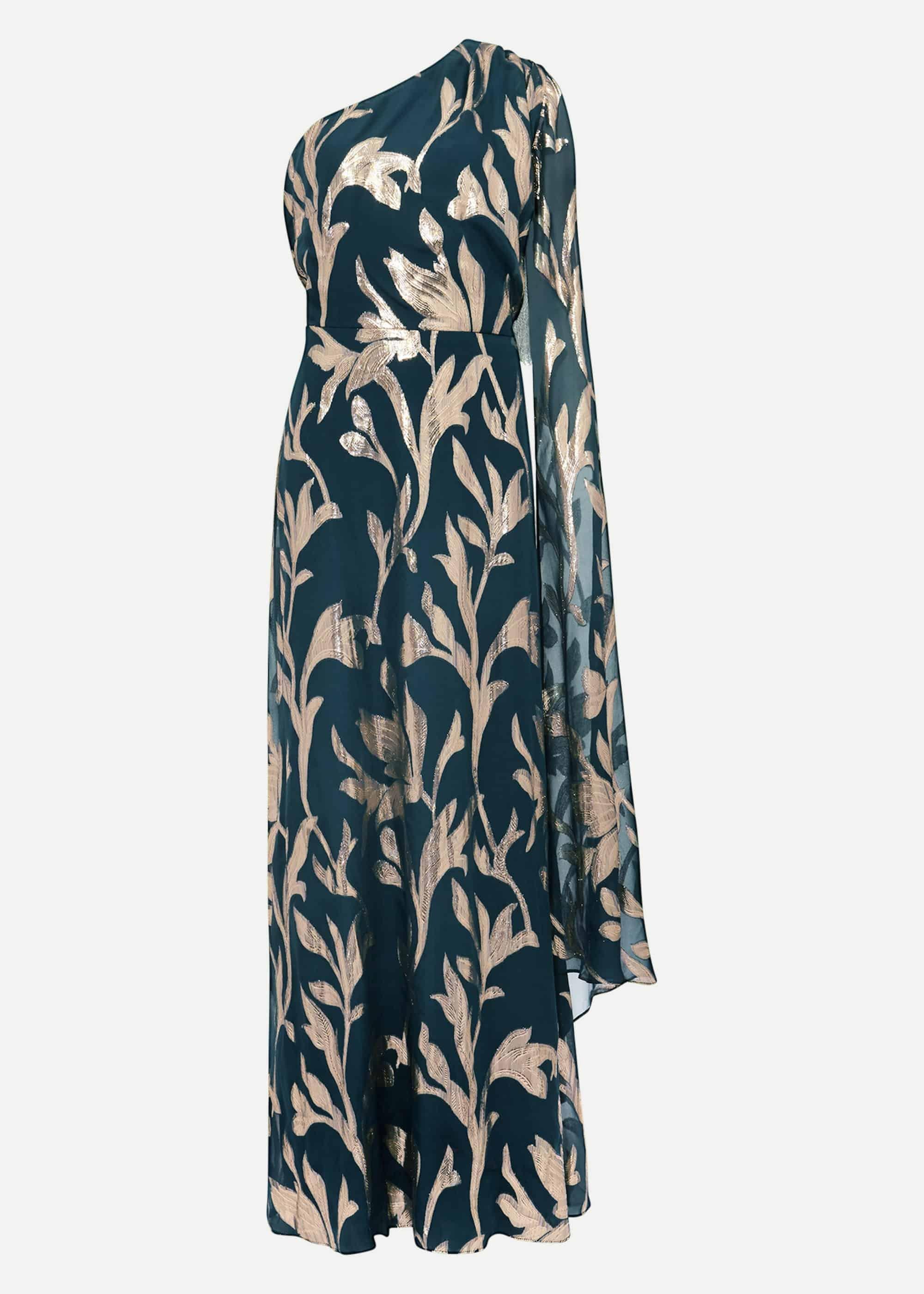 Kiara Shimmer Drape Dress