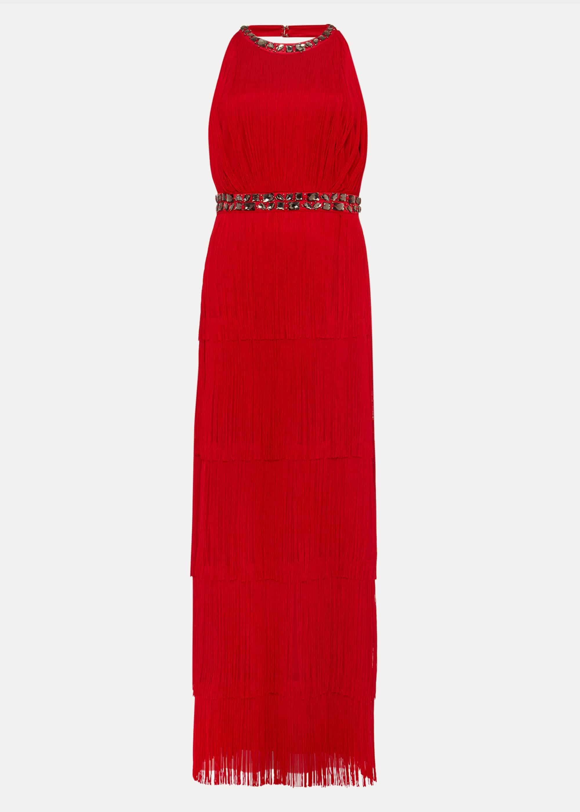 Albertina Fringe Maxi Dress