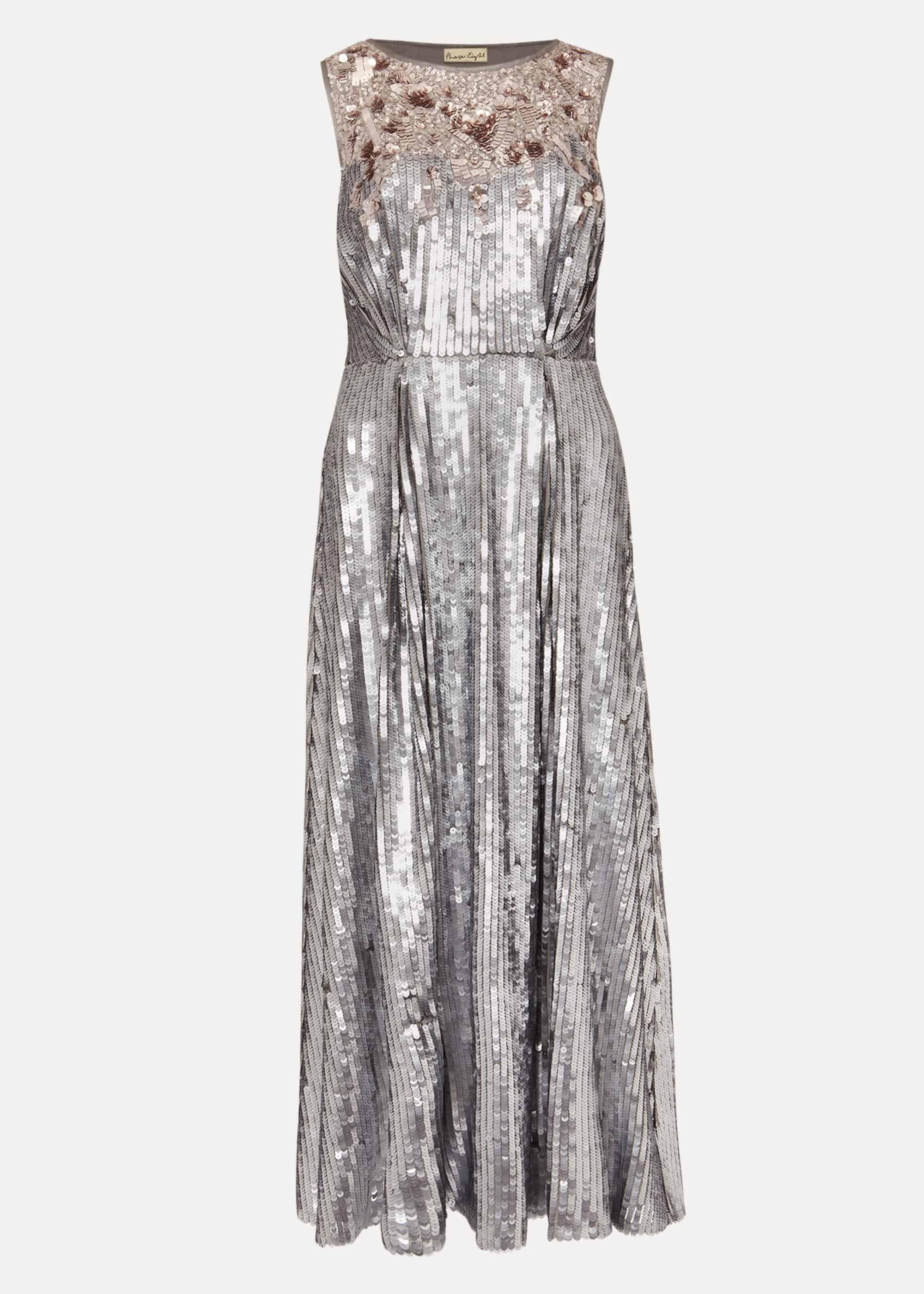 Lainey Shimmer Sequin Midi Dress