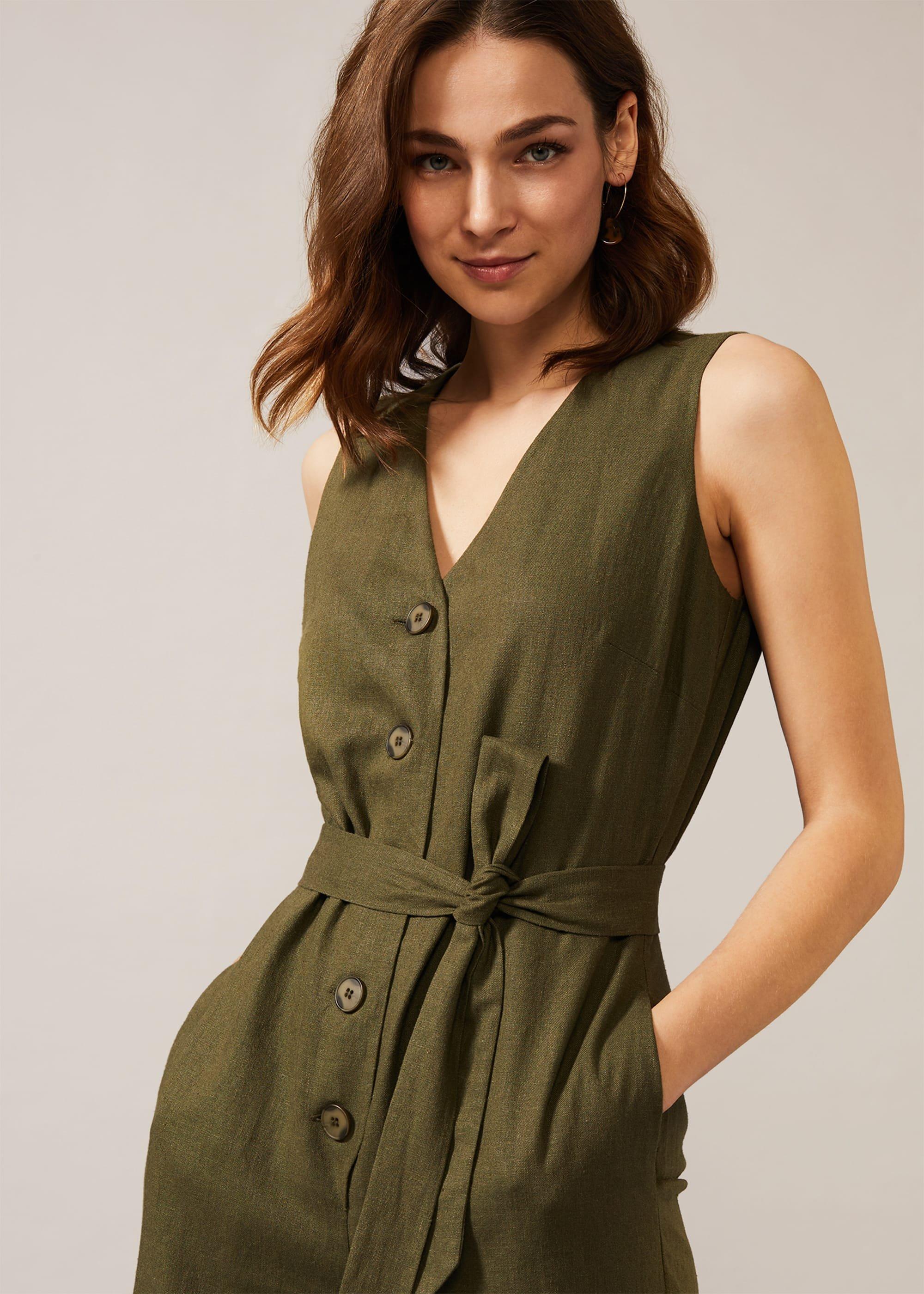 Tia Linen Jumpsuit
