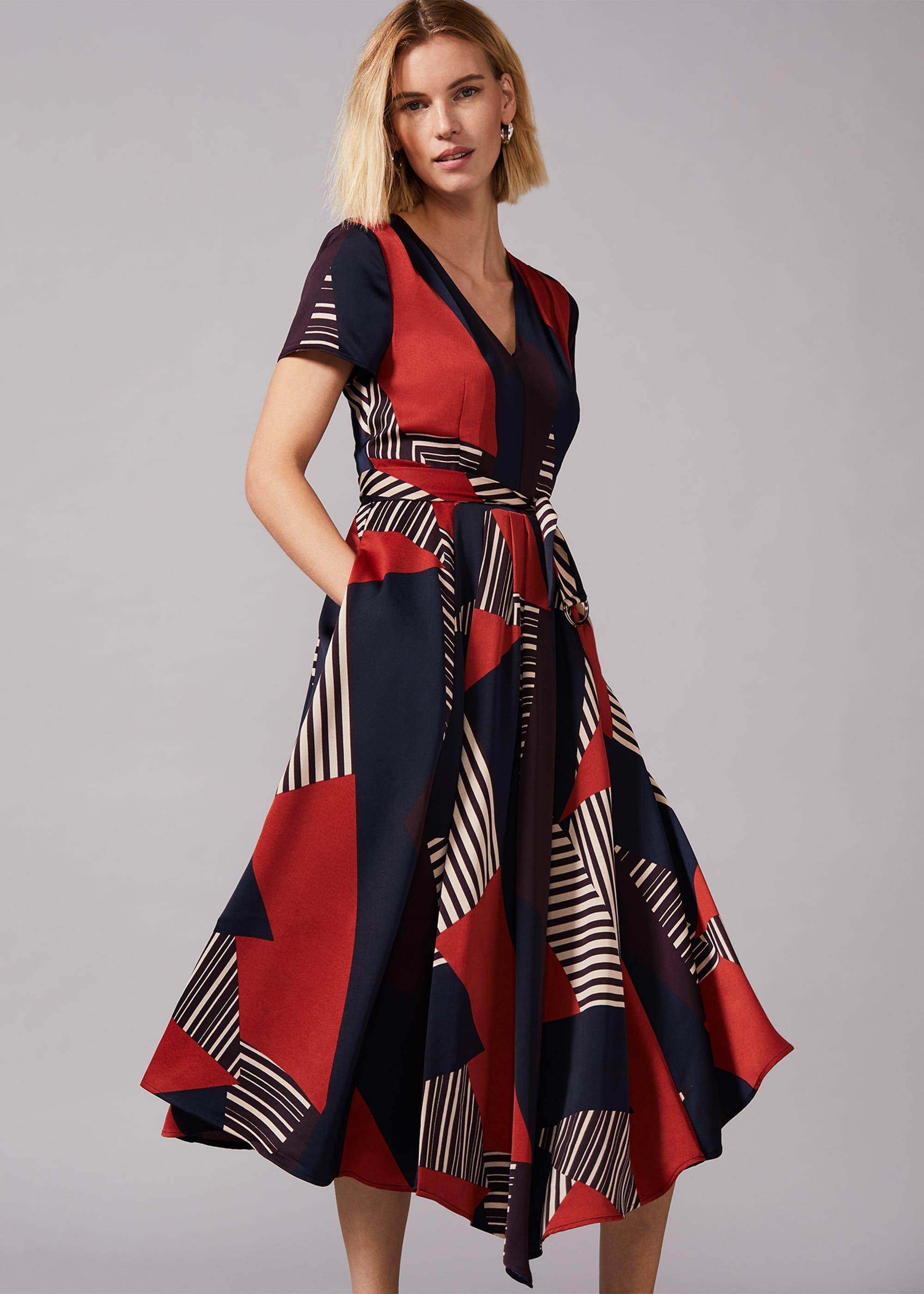 Clarice Graphic Print Dress