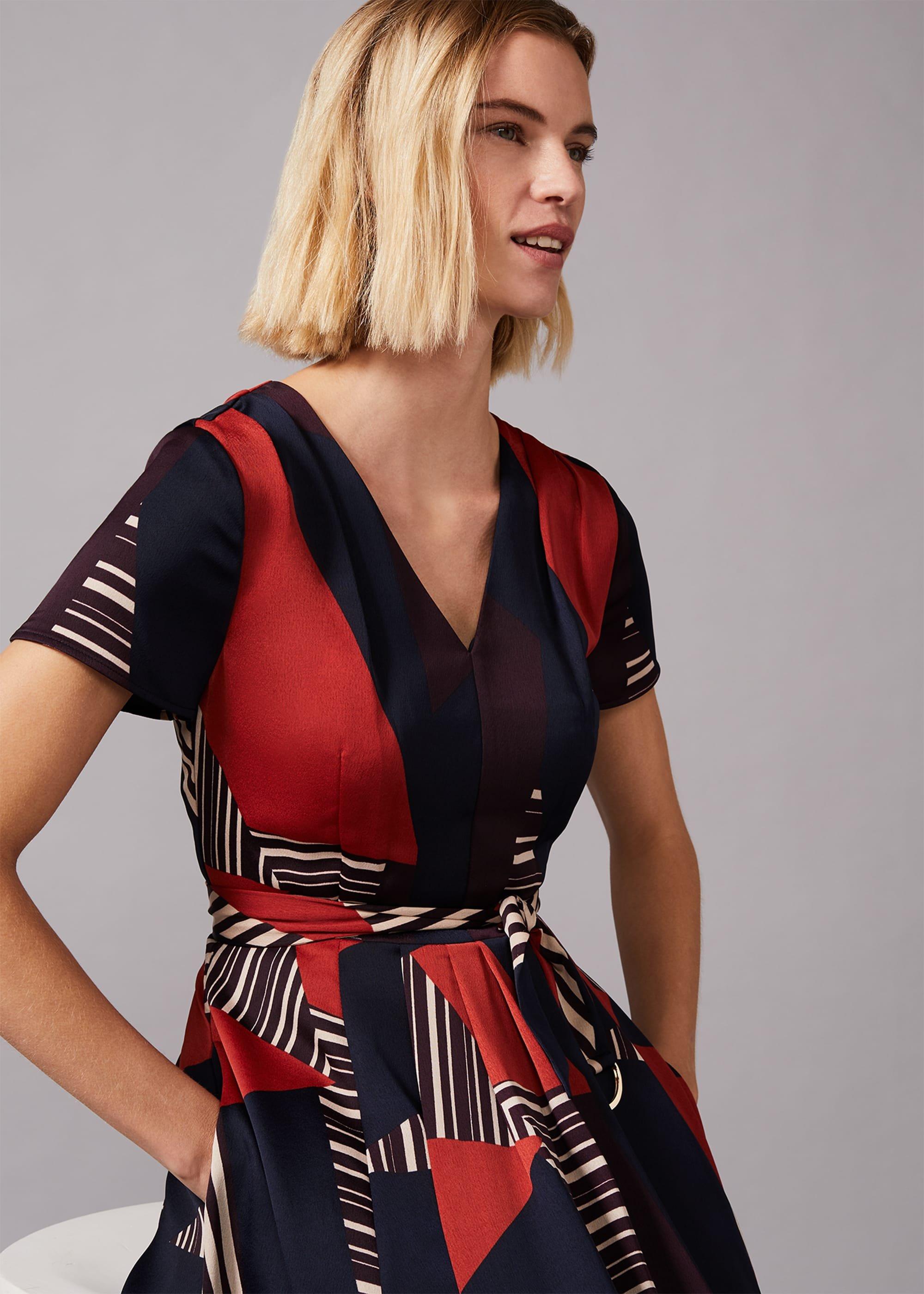 Clarice Graphic Print Dress