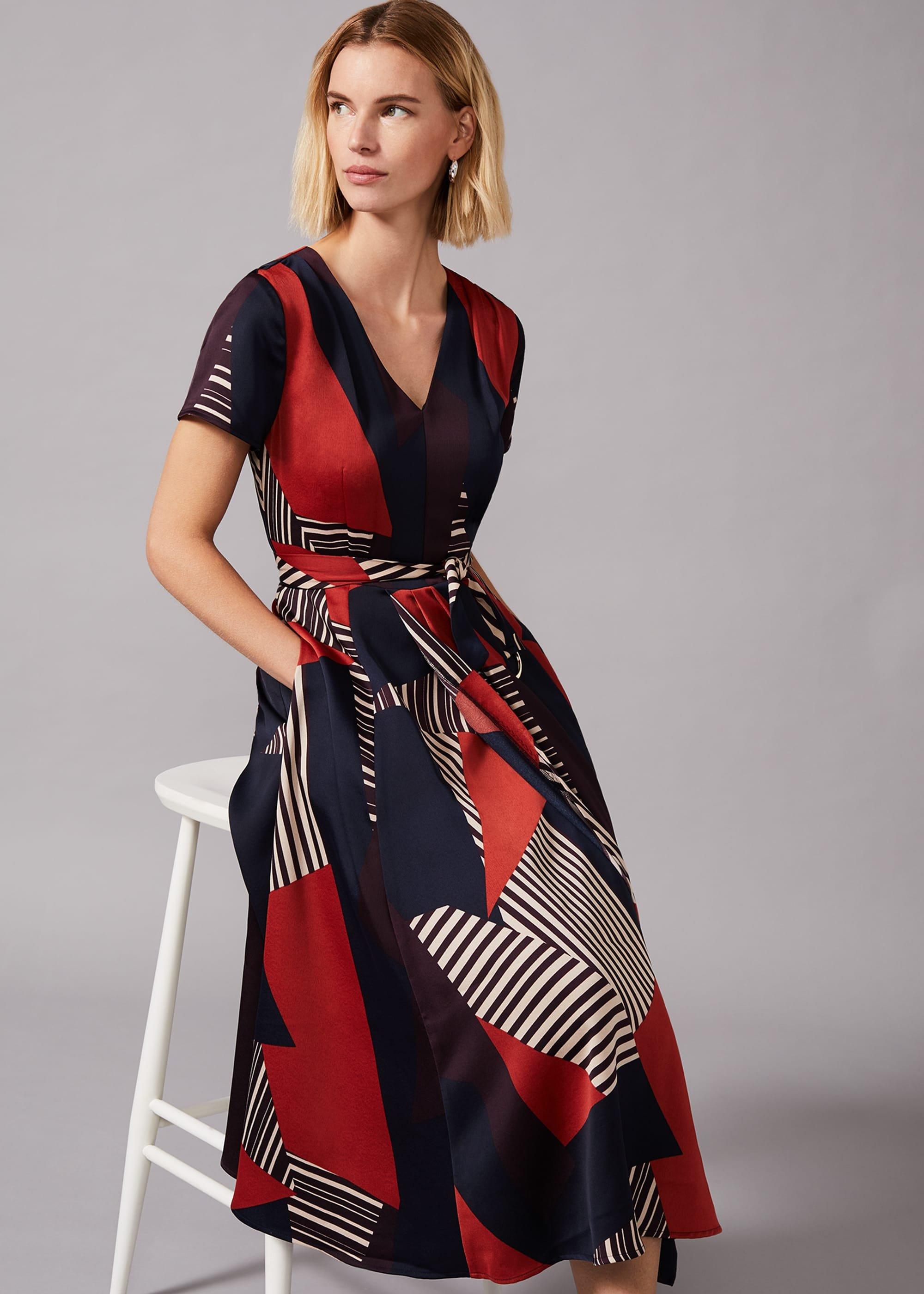Clarice Graphic Print Dress