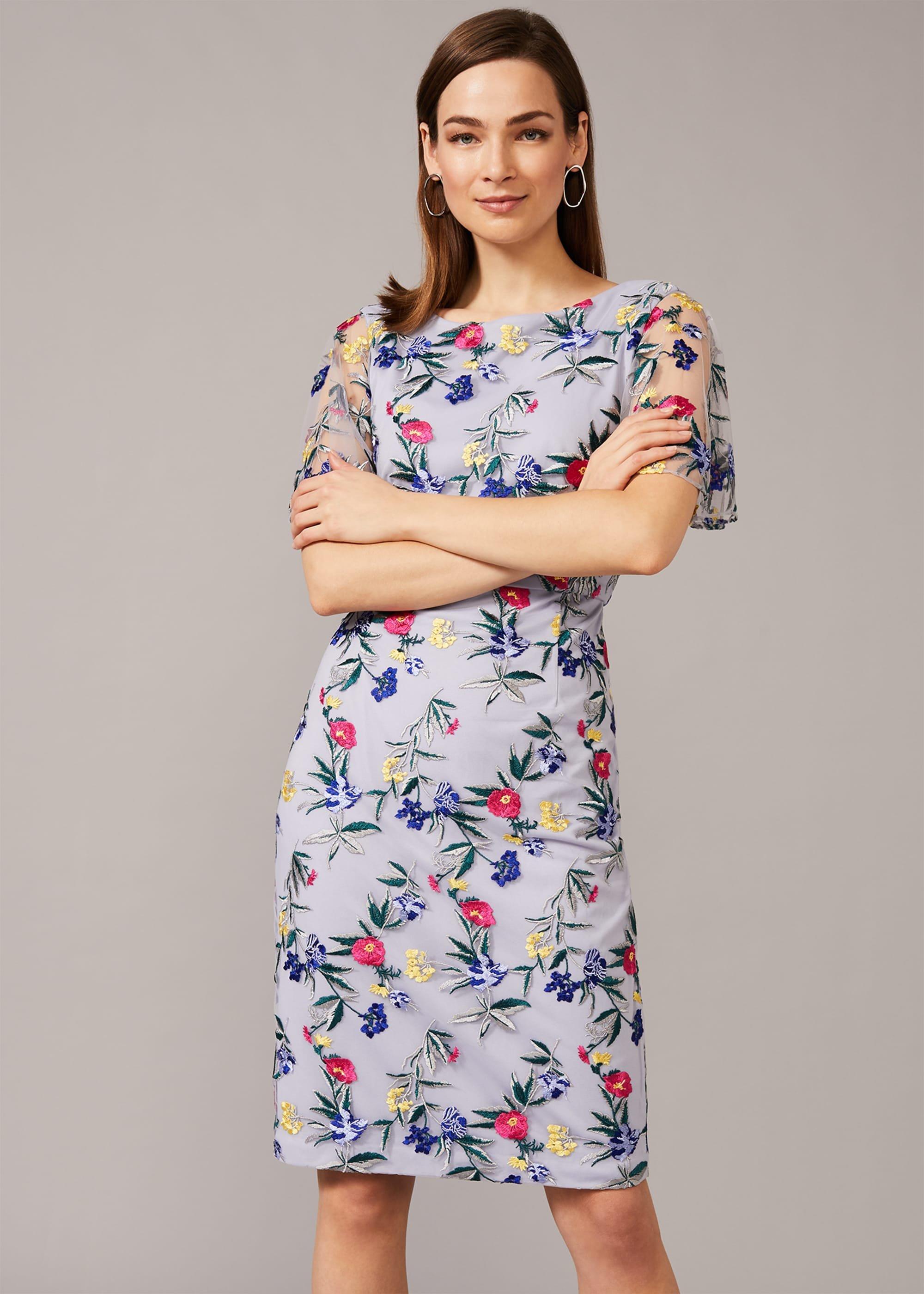Lorie Floral Embroidered Dress