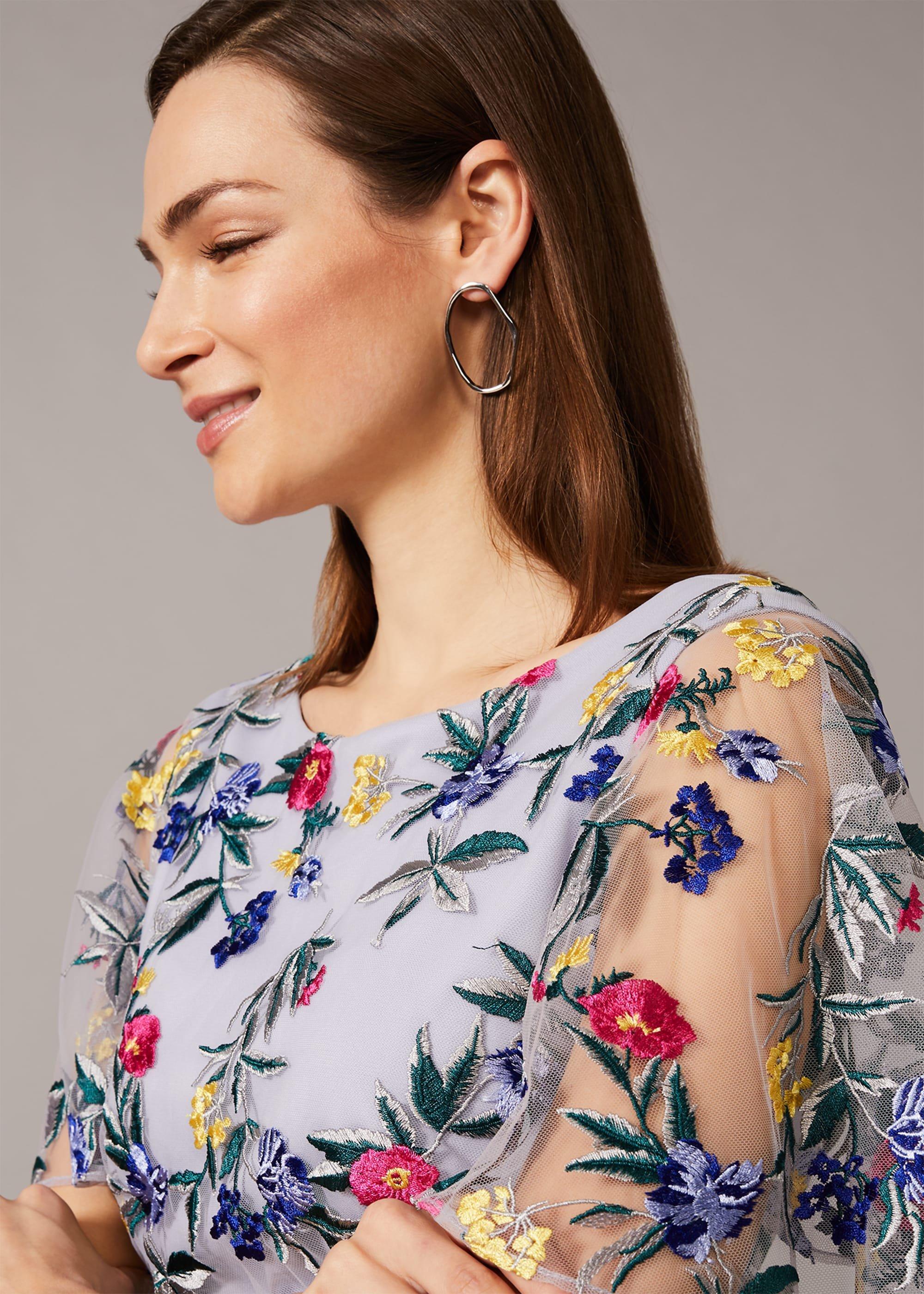 Lorie Floral Embroidered Dress