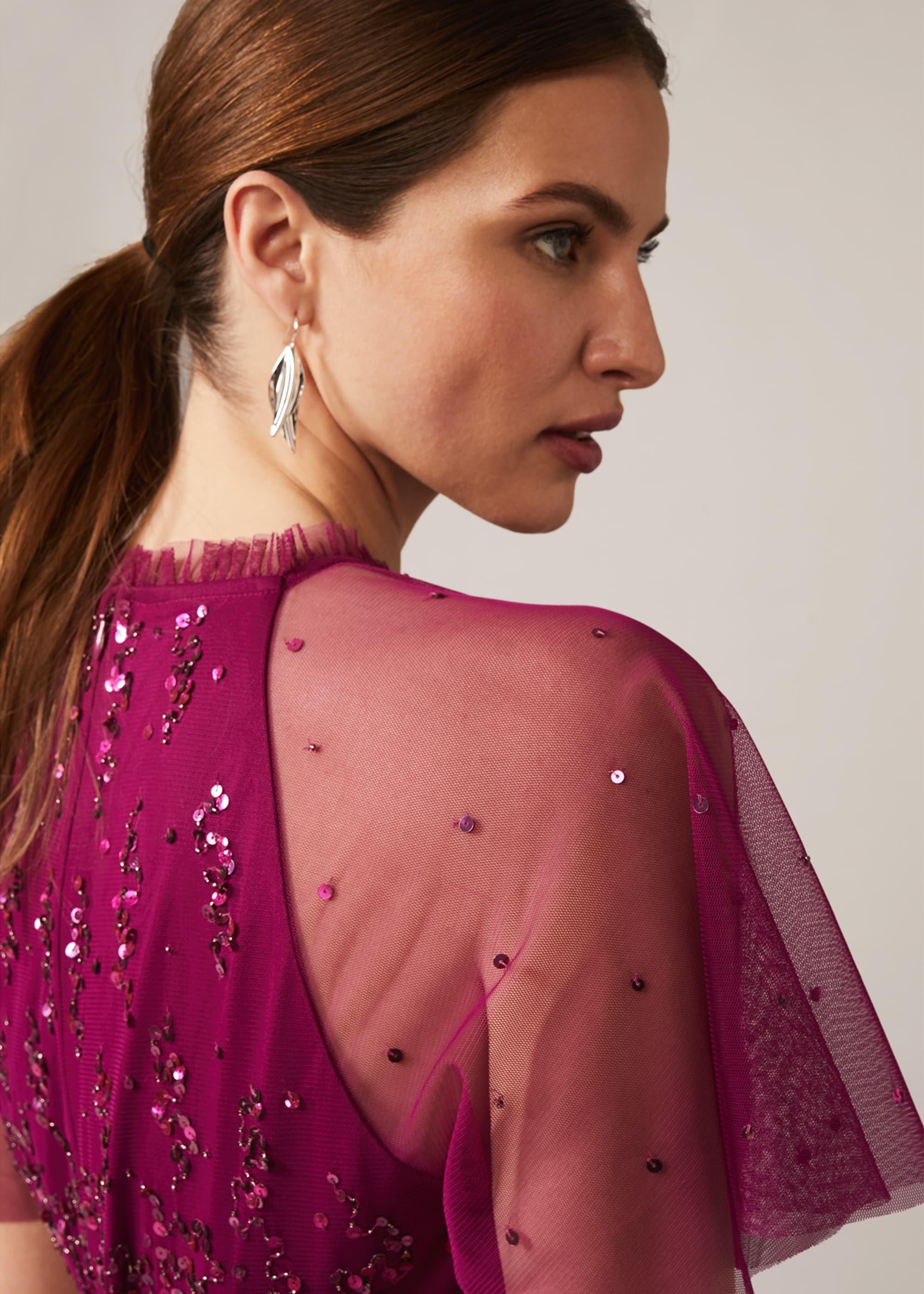 Liliana Tiered Embellished Dress