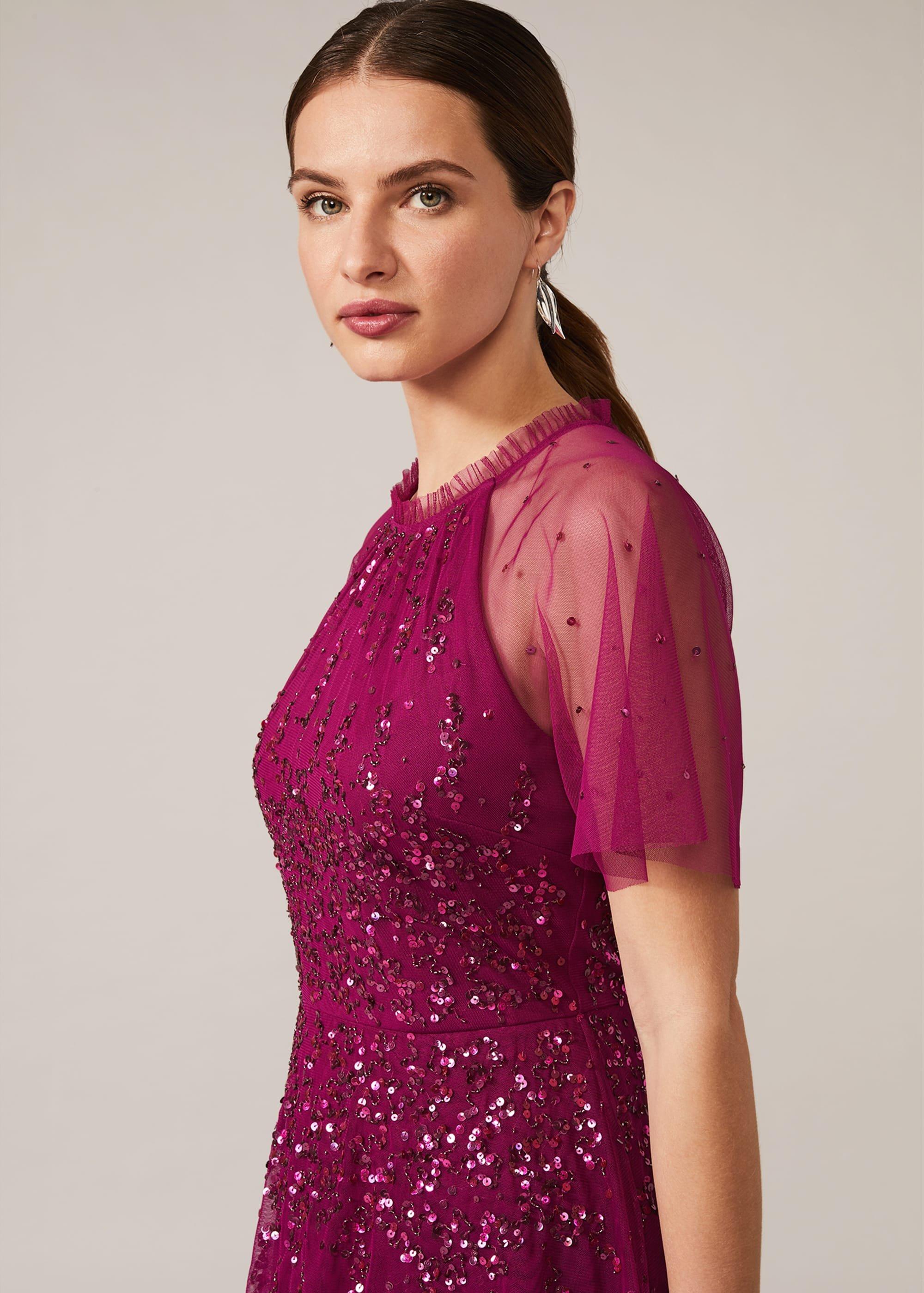 Liliana Tiered Embellished Dress