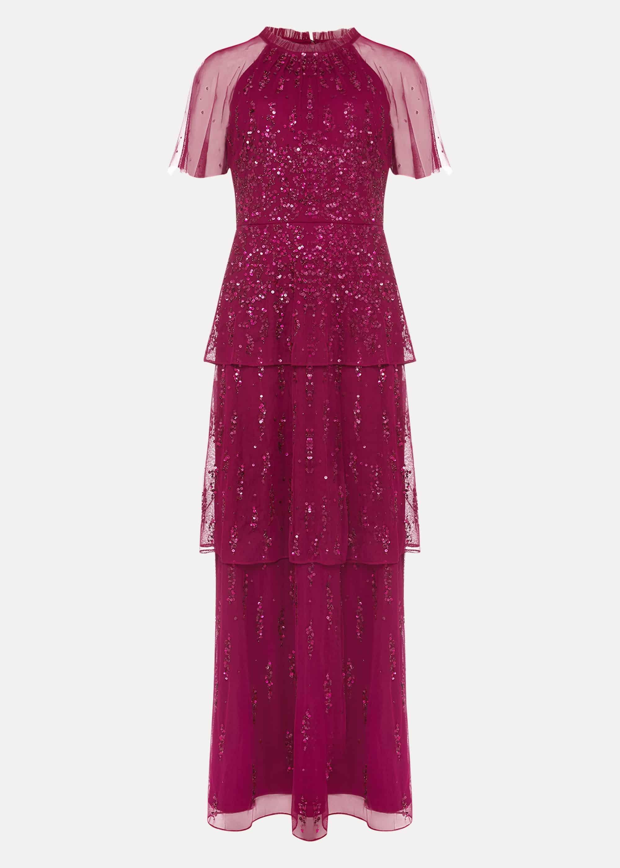 Liliana Tiered Embellished Dress
