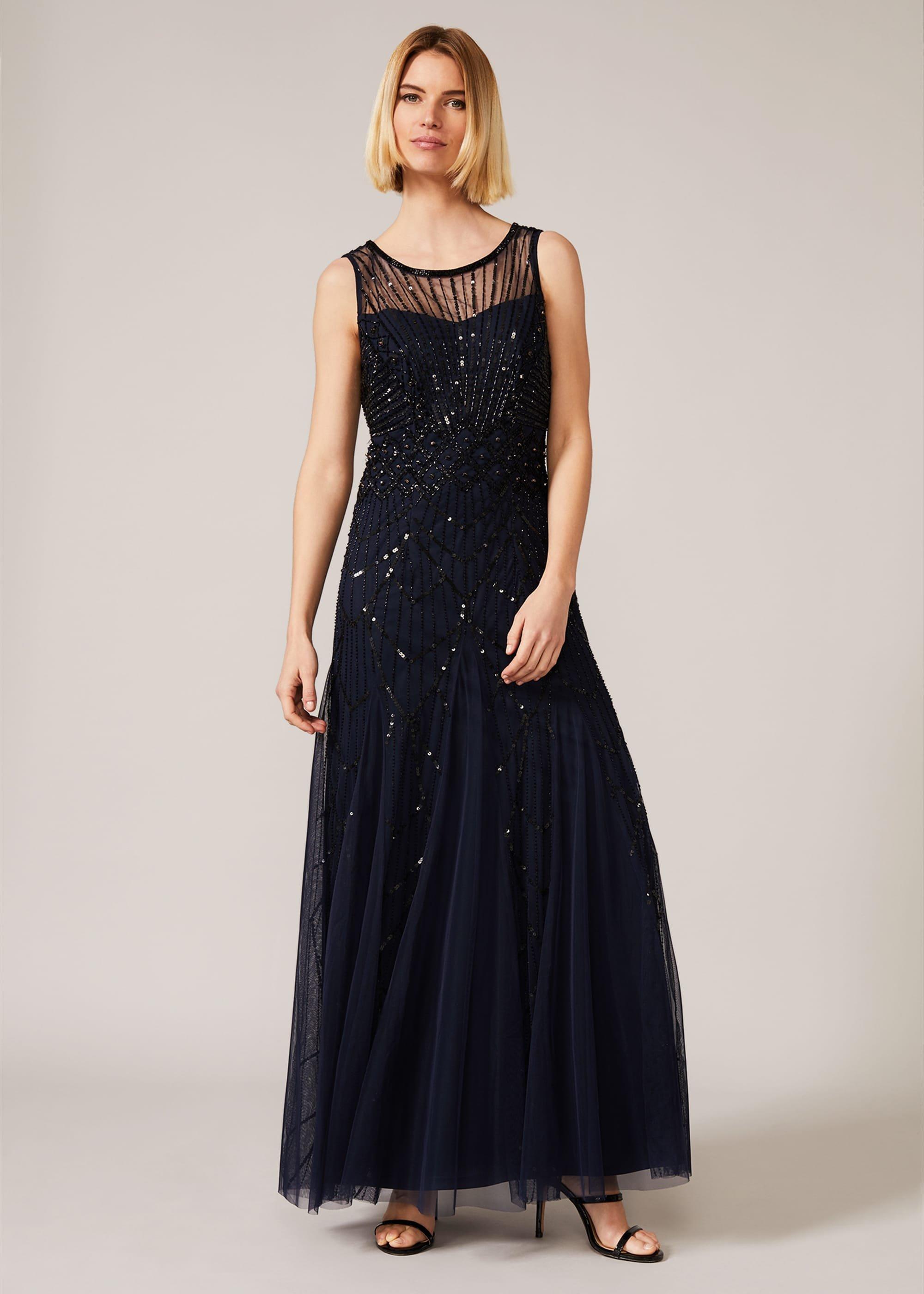 Greta Embellished Tulle Maxi Dress