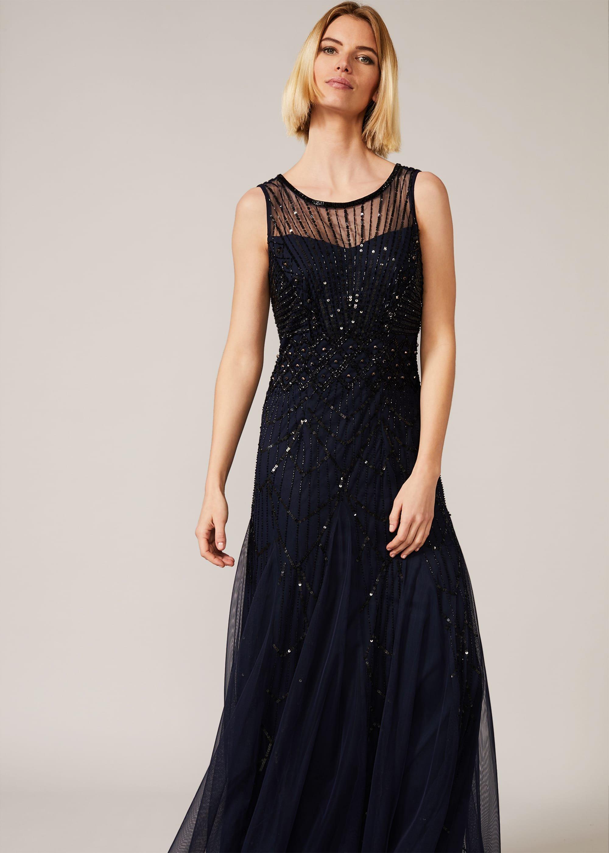 Greta Embellished Tulle Maxi Dress