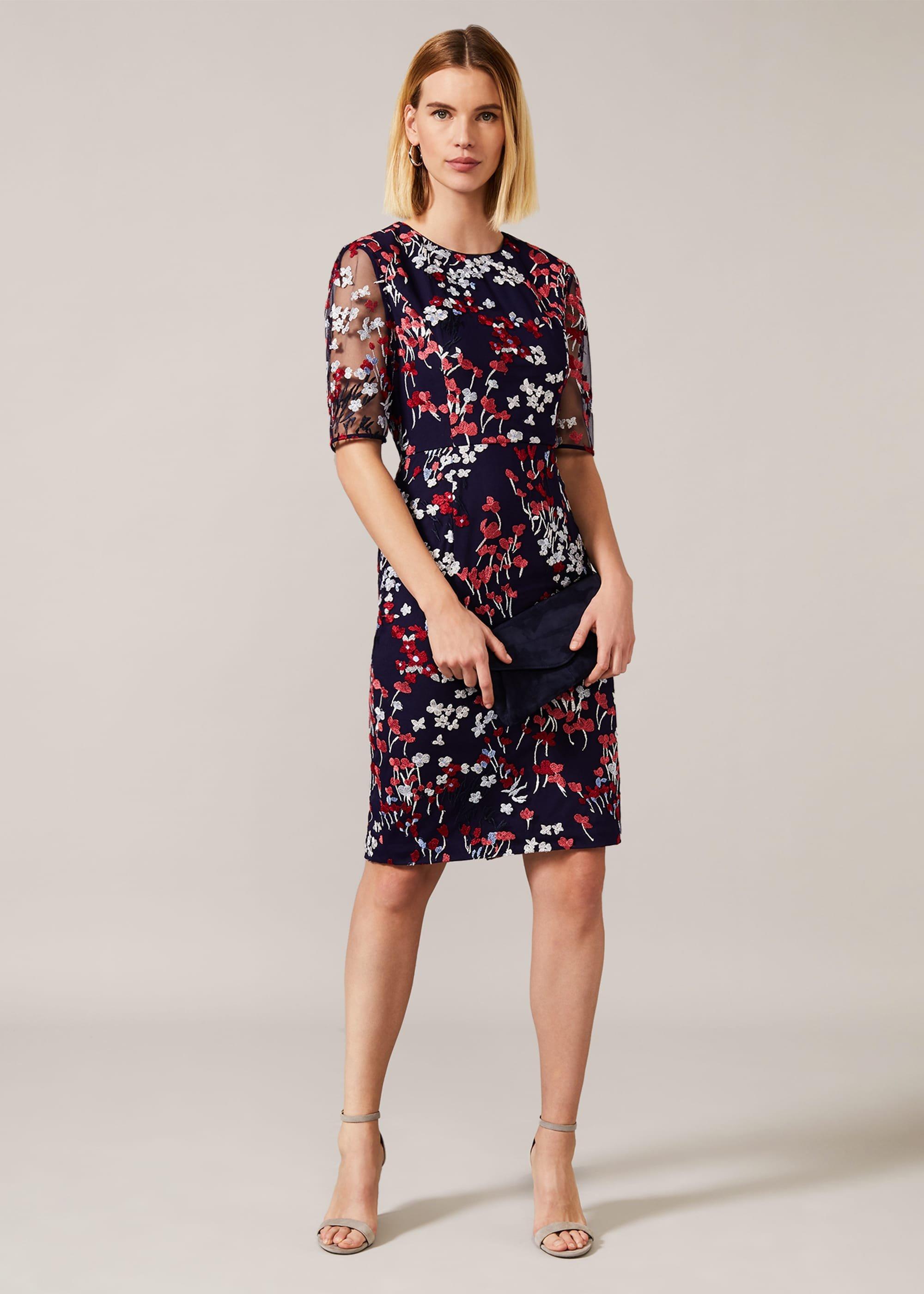 Teodora Floral Embroidered Dress