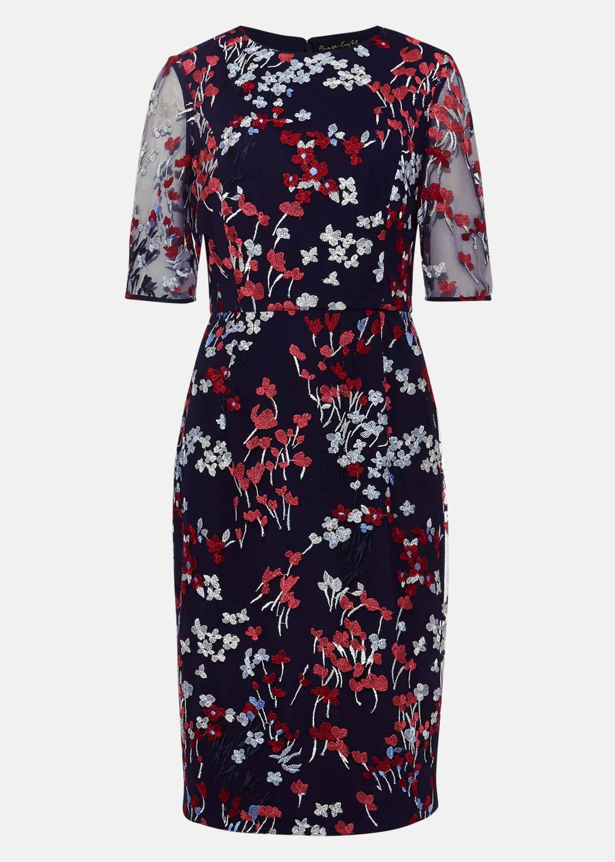 Teodora Floral Embroidered Dress