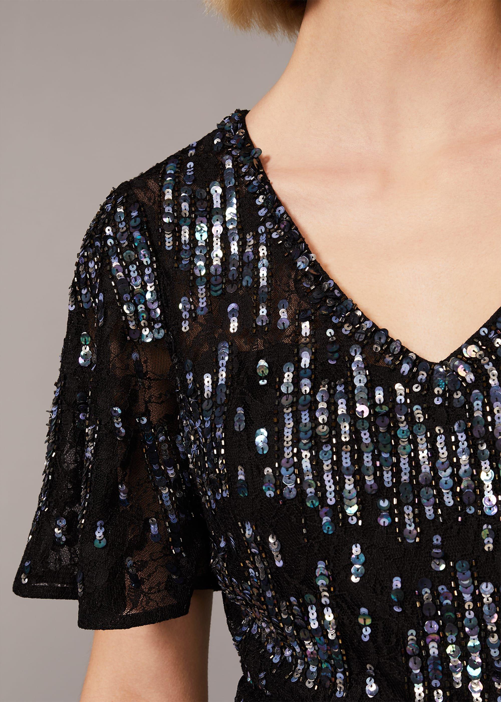 Clarabelle Sequin Embelished Maxi Dress