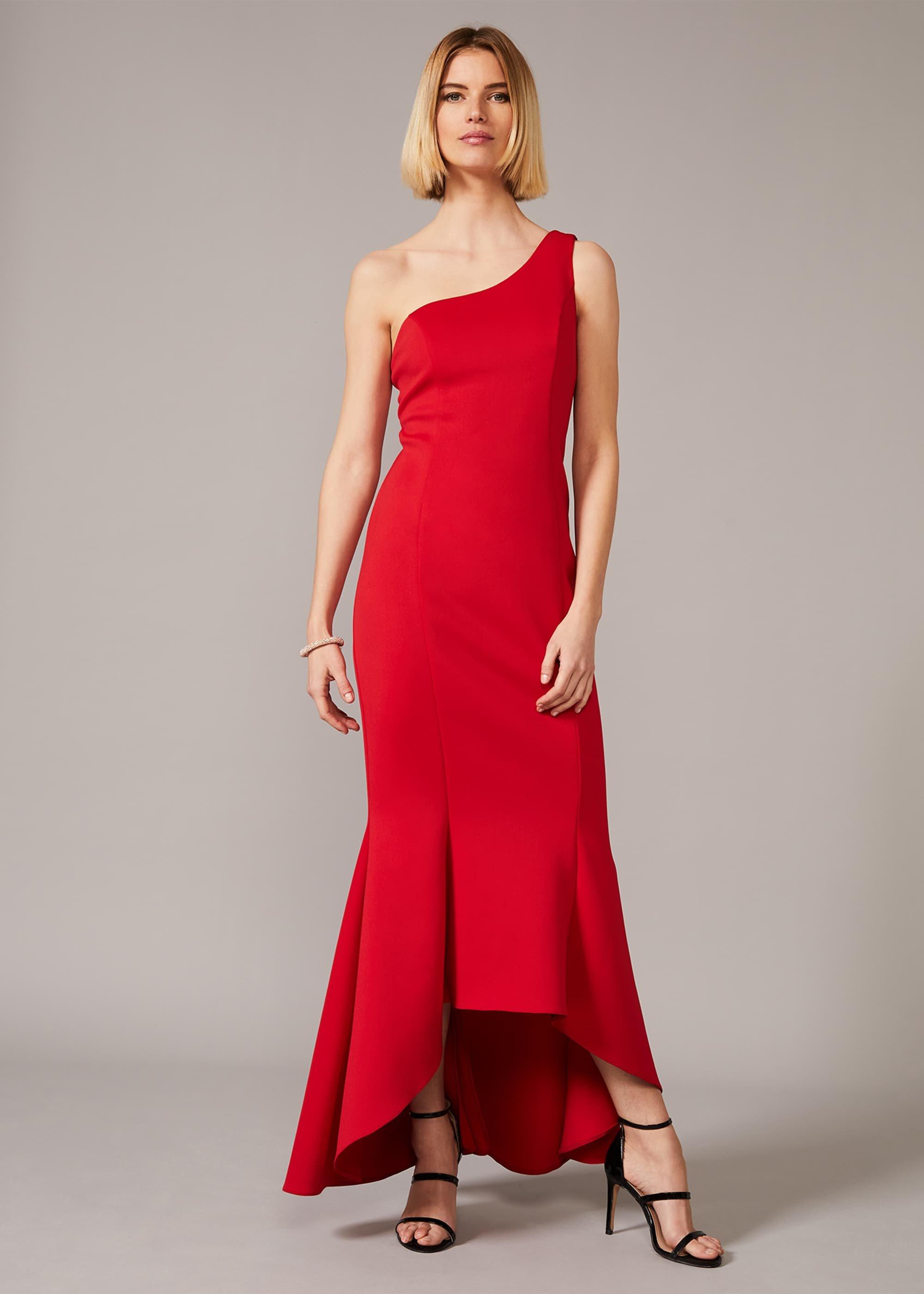 Dahlia One Shouldered Scuba Dress