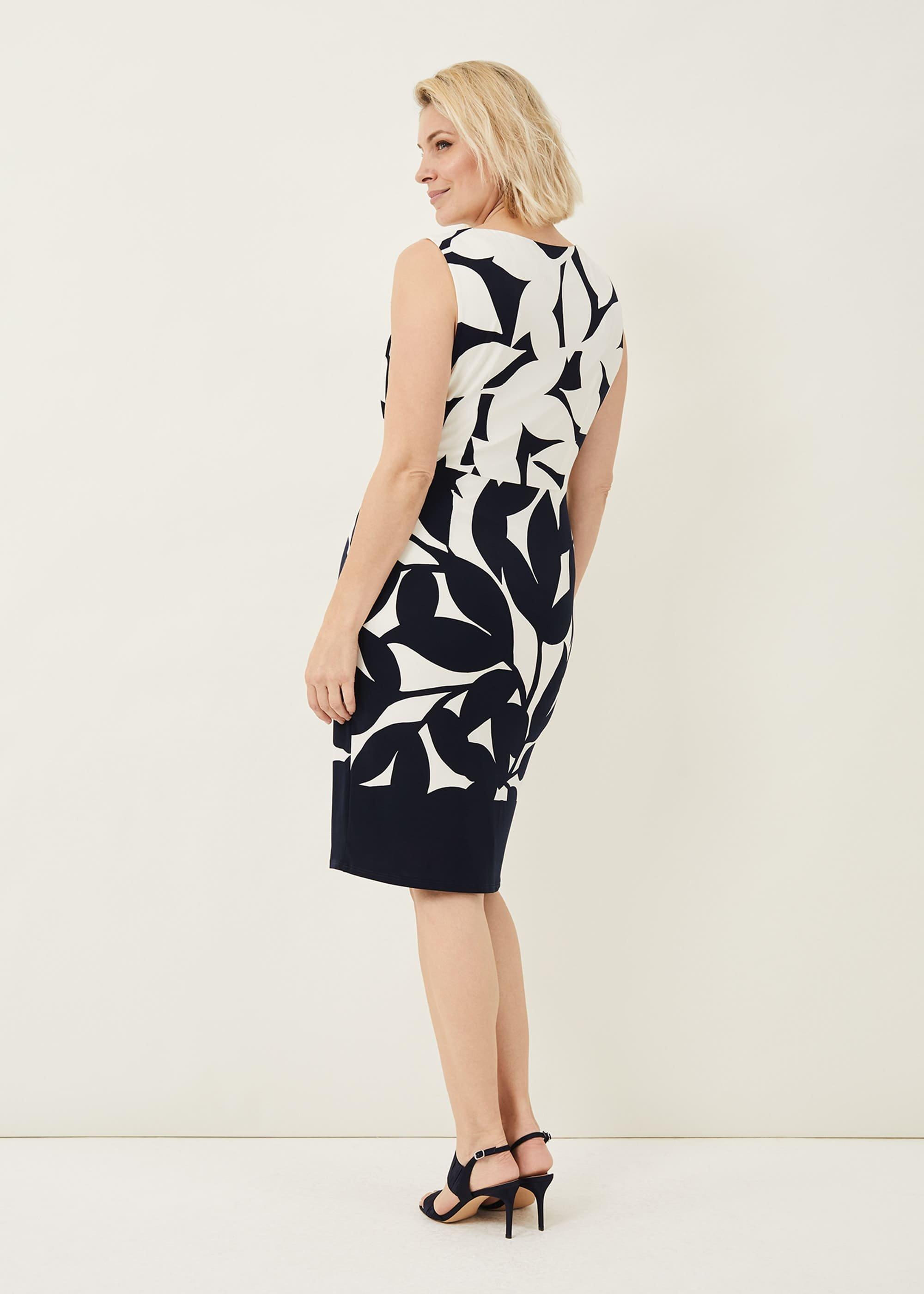 Barbara Contrast Floral Dress