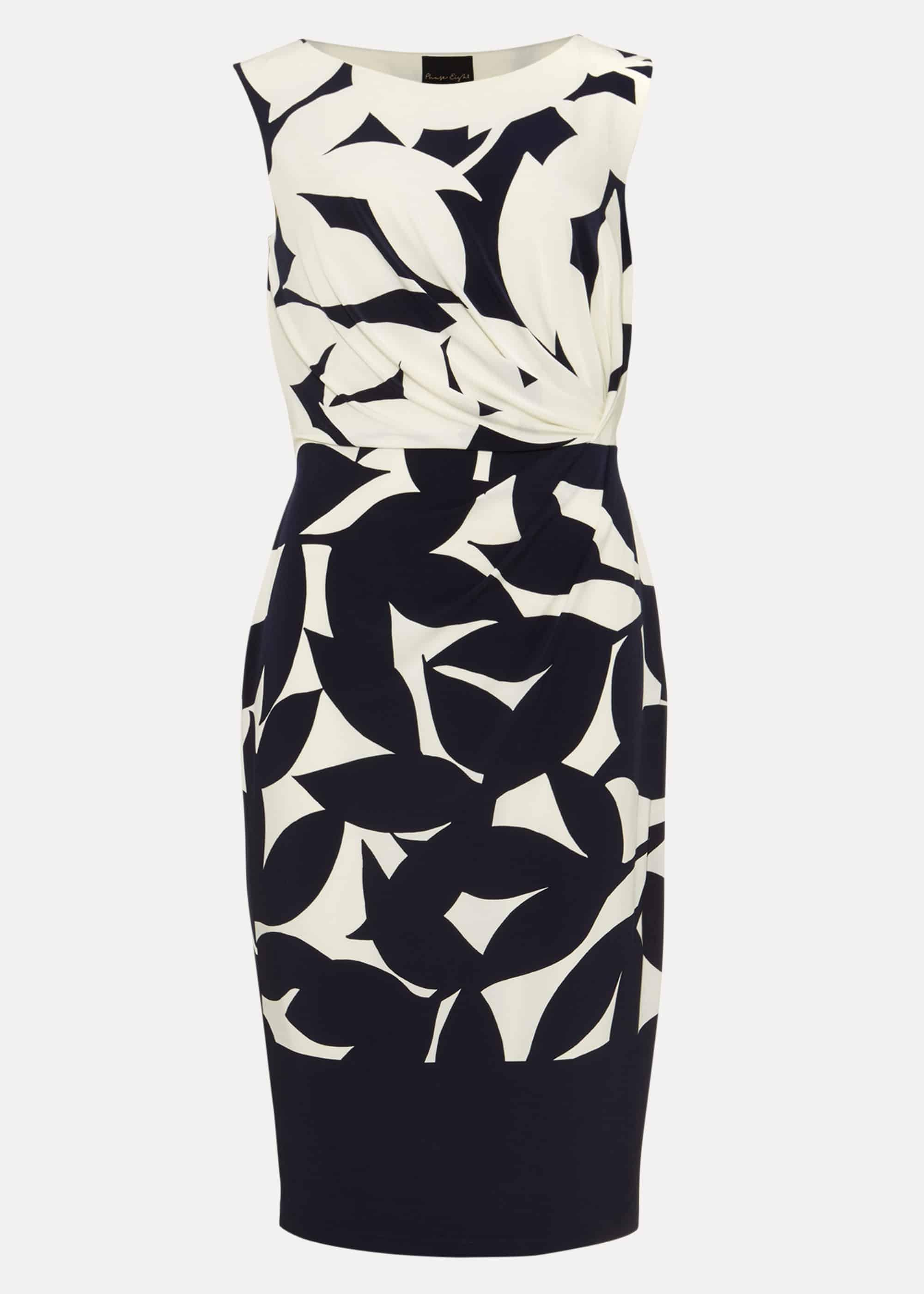 Barbara Contrast Floral Dress