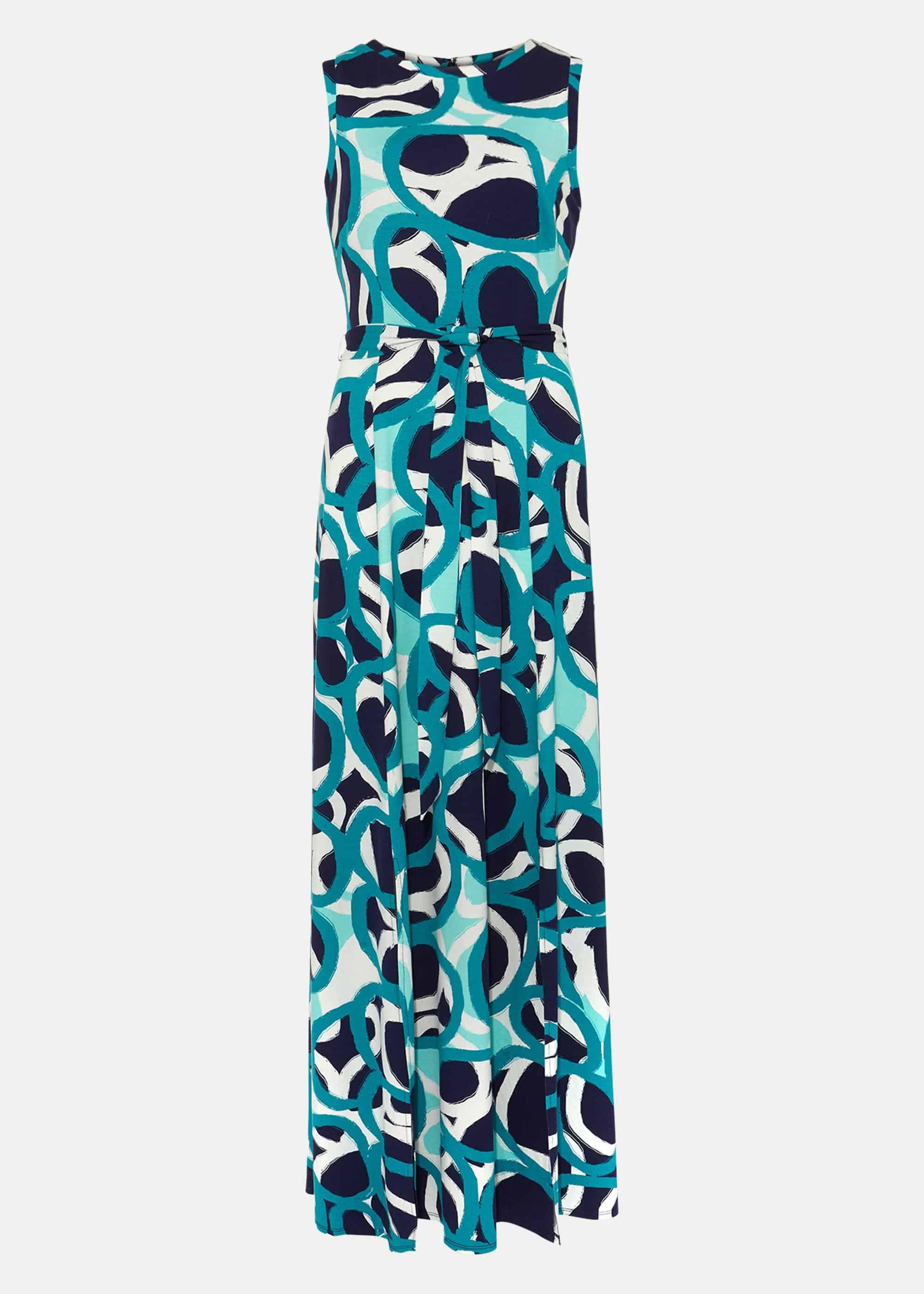 Lurina Circle Print Maxi Dress