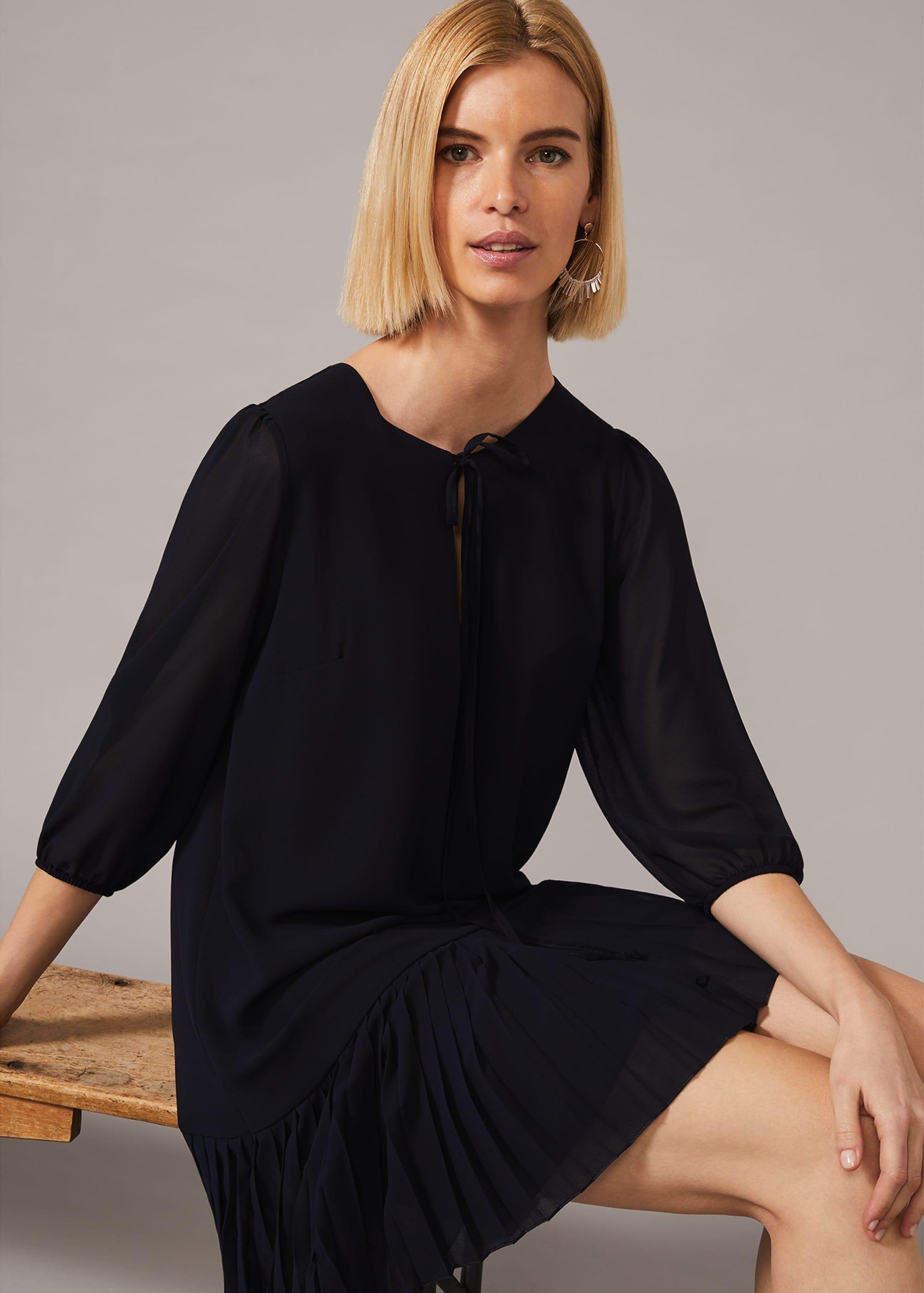 Maisie Pleated Swing Dress