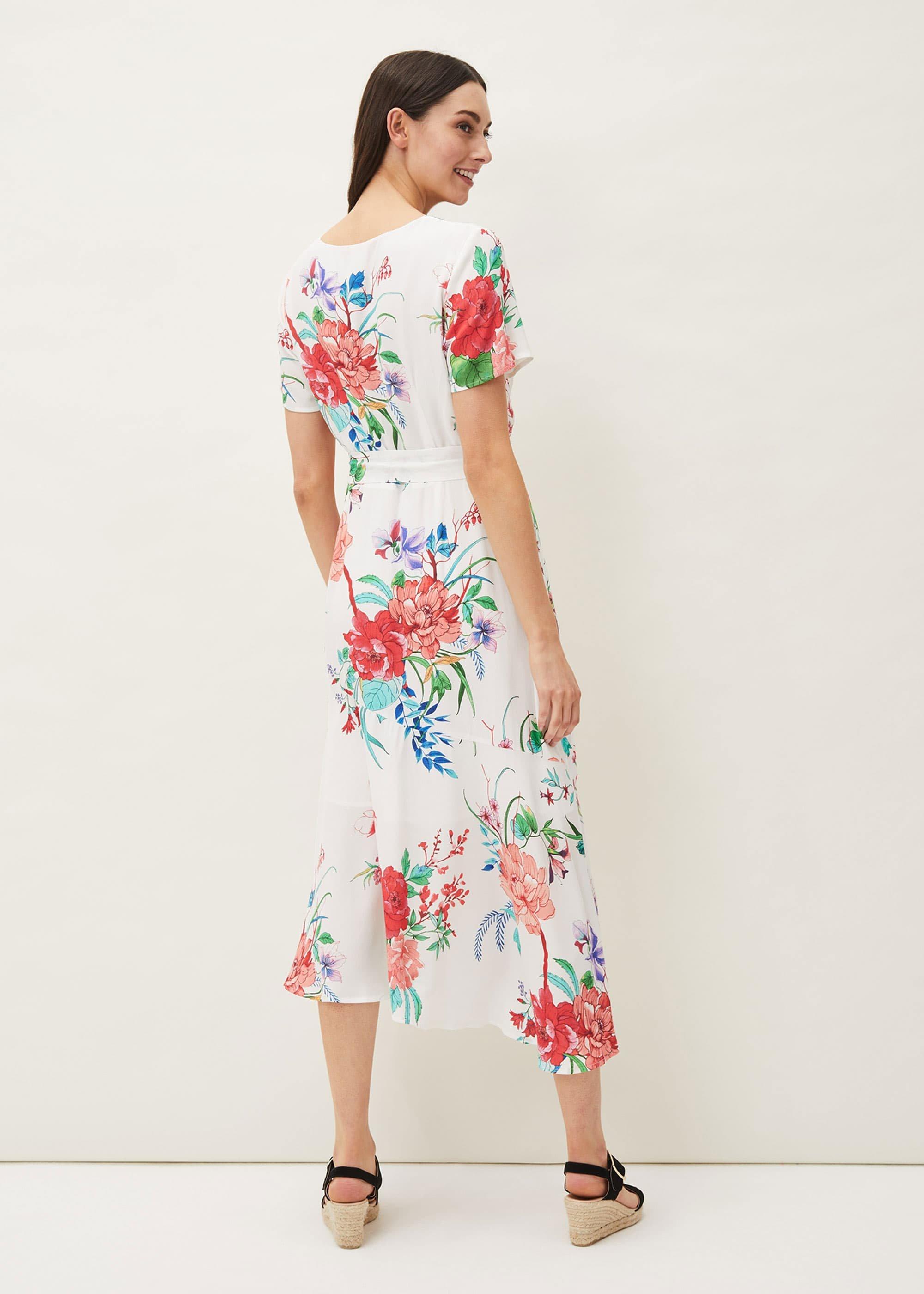 Evadine Floral Tea Dress