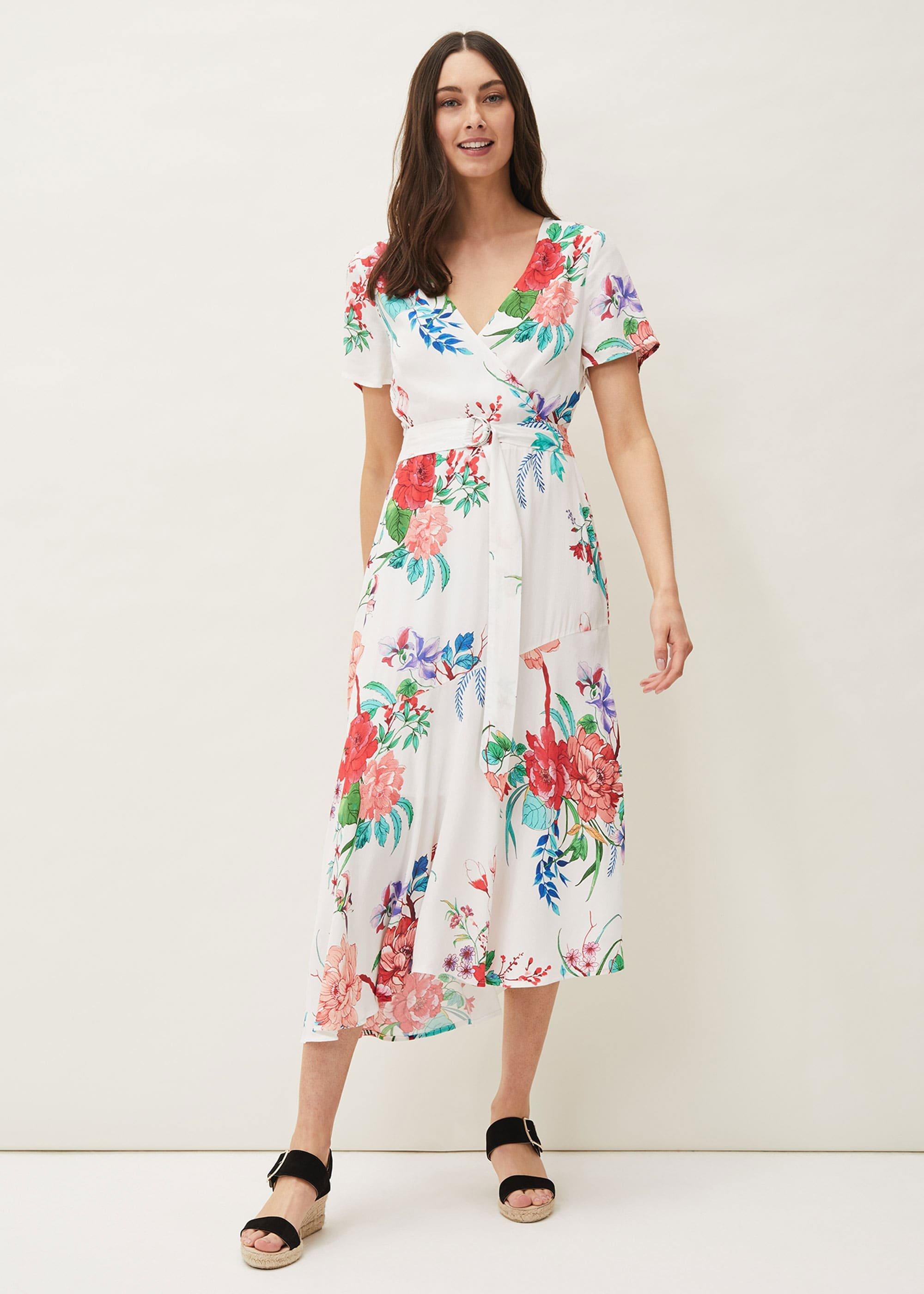Evadine Floral Tea Dress
