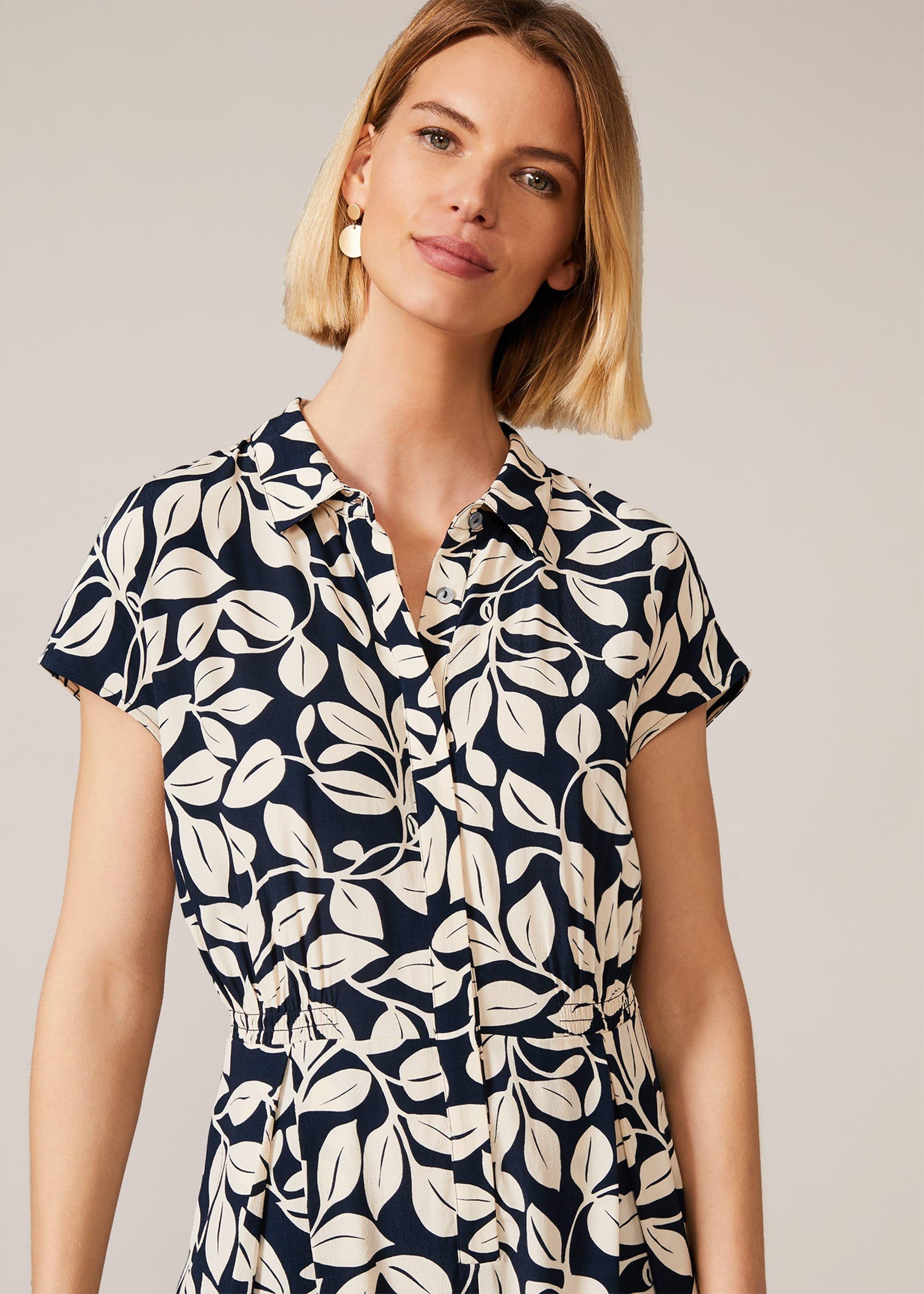 Palm Print Culotte Jumpsuit