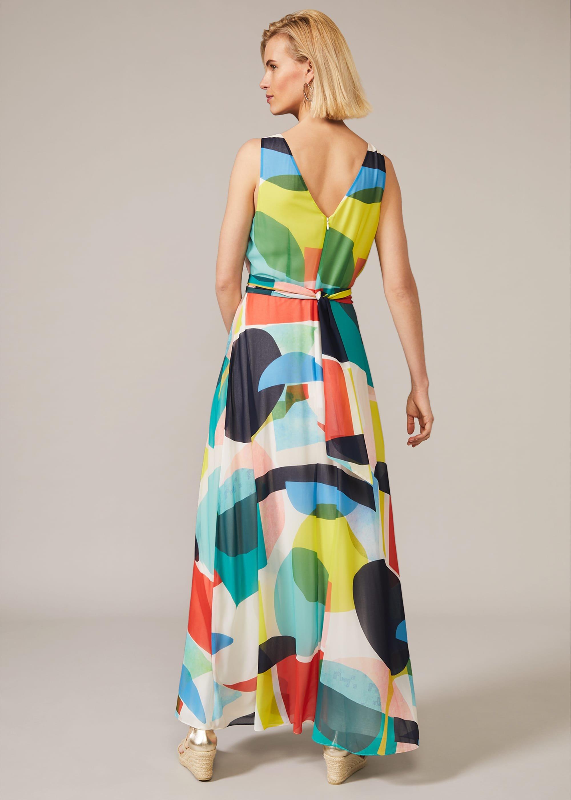 Ida Abstract Print Maxi Dress