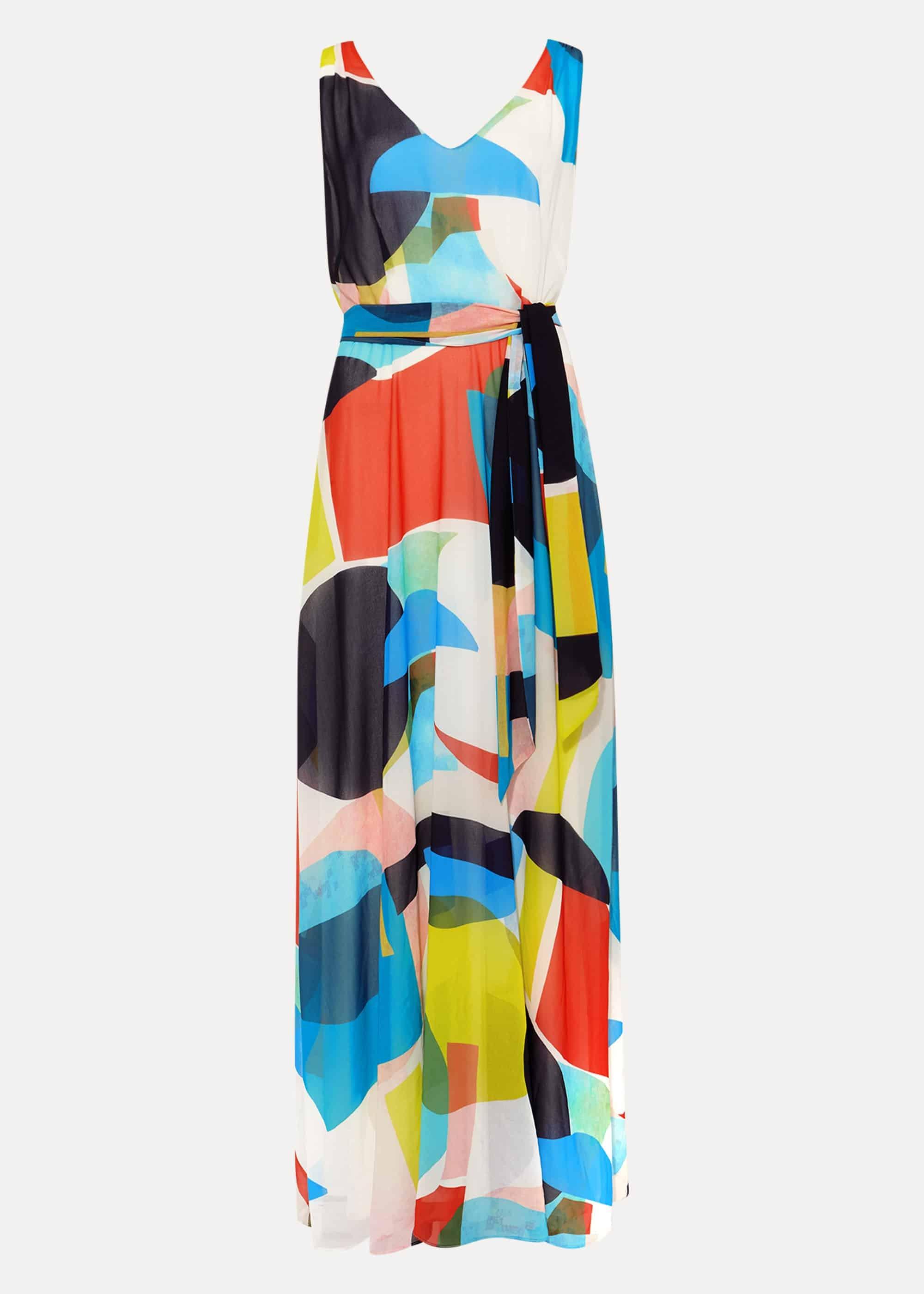 Ida Abstract Print Maxi Dress