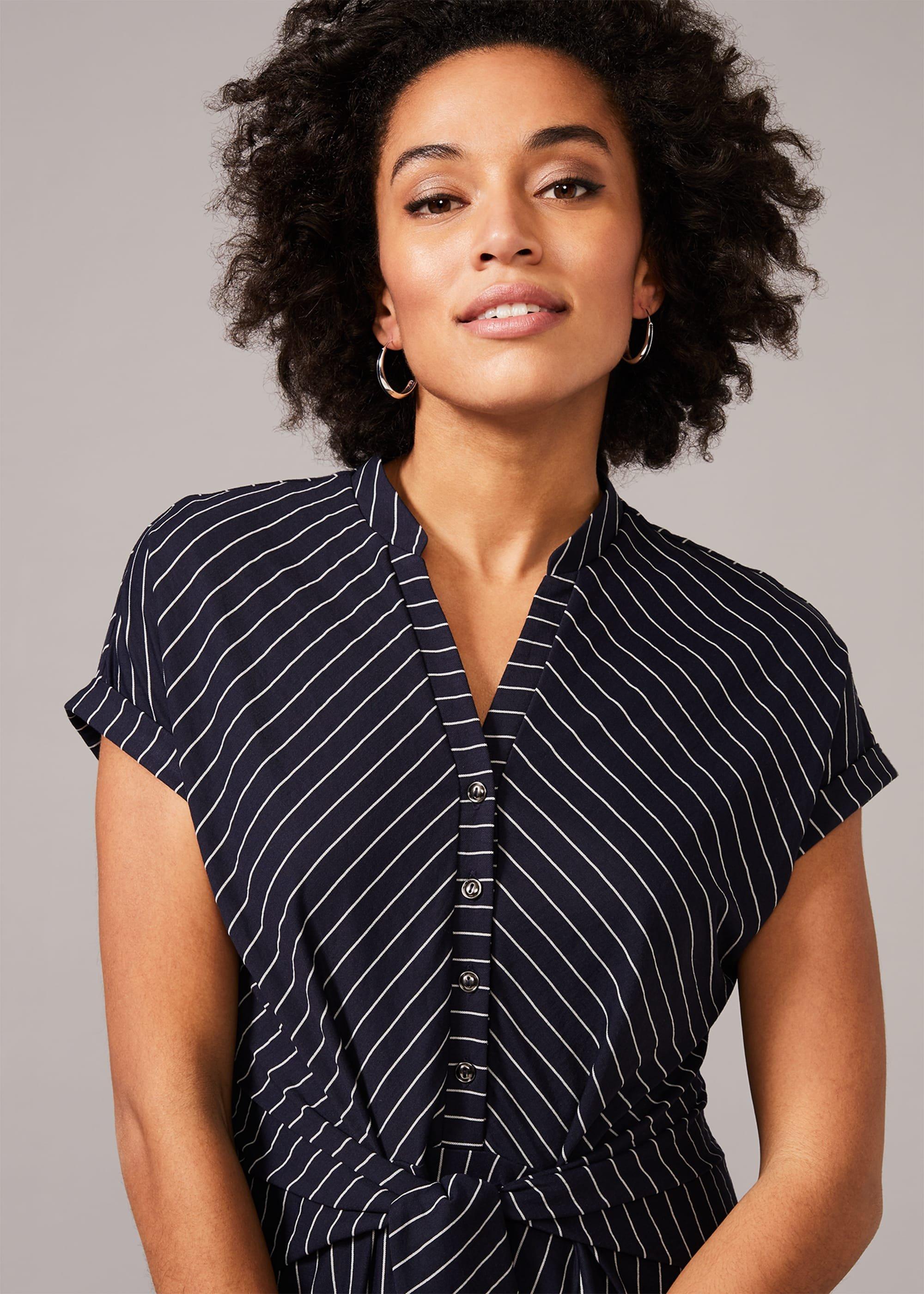 Sierra Stripe Tie Waist Dress