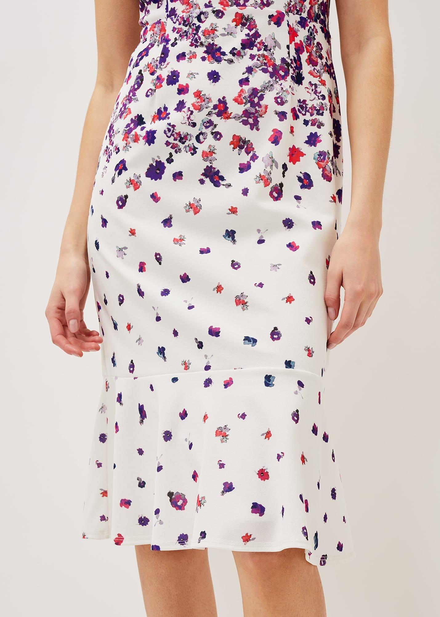 Dahlia Ditsy Floral Fitted Dress