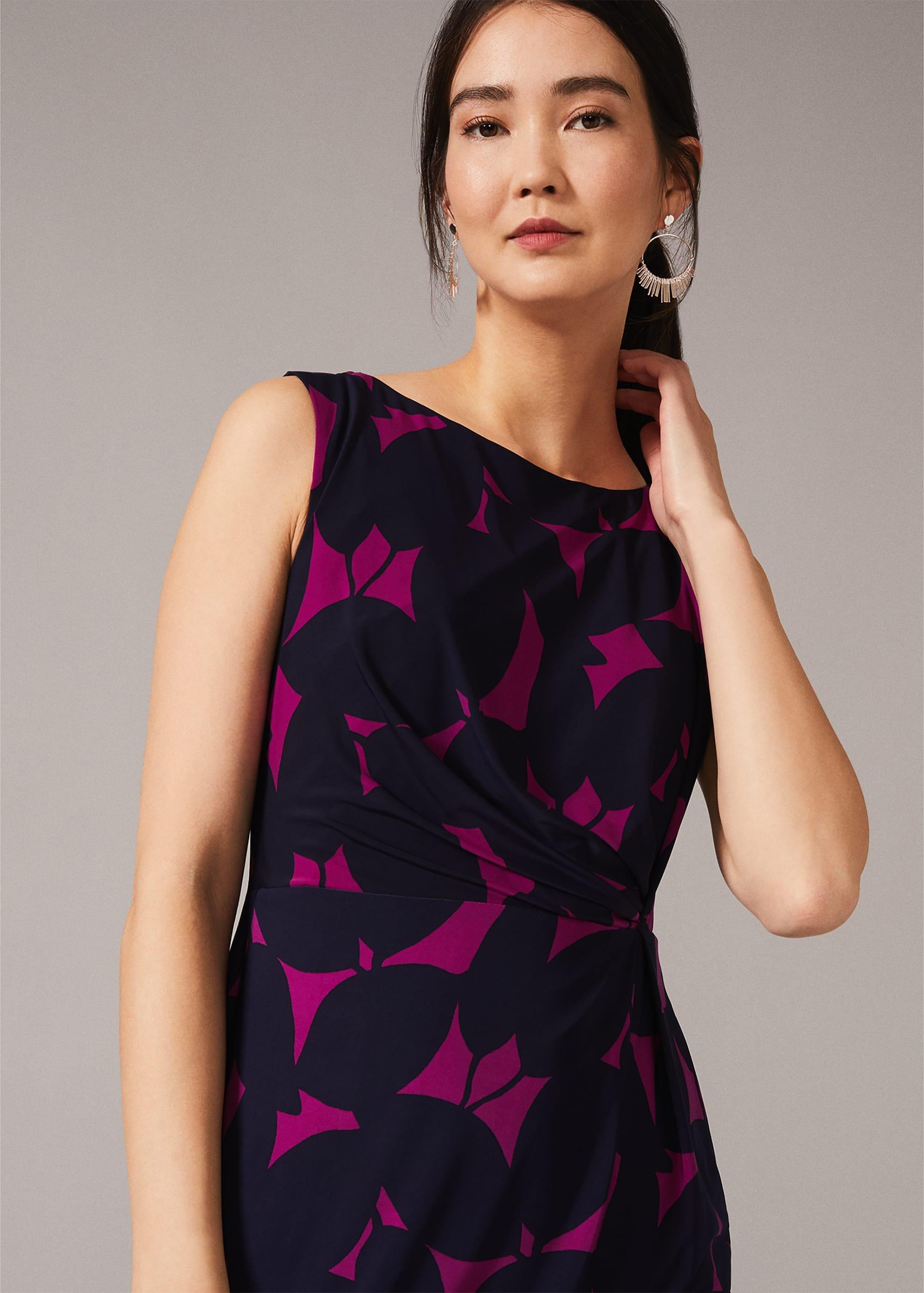 Giselle Leaf Print Dress