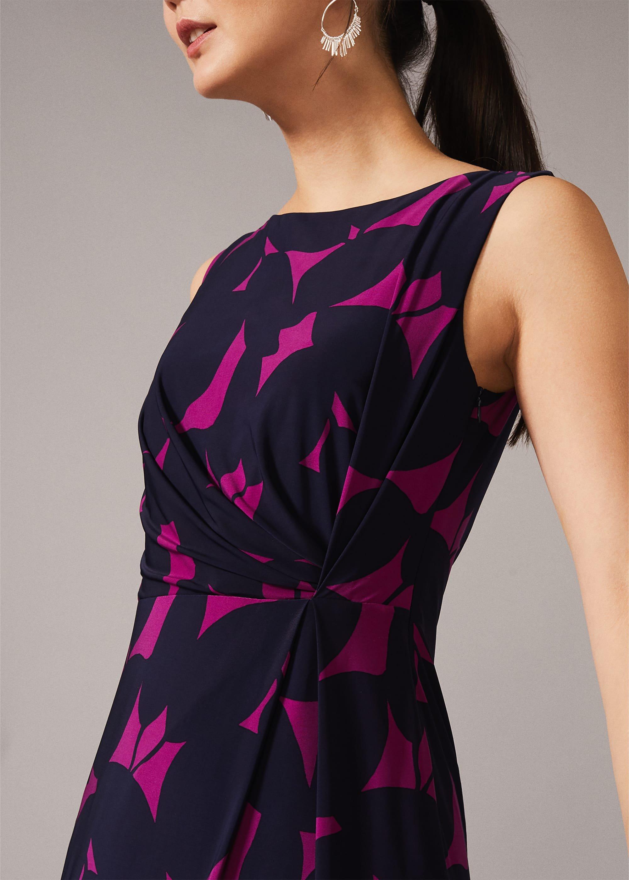 Giselle Leaf Print Dress